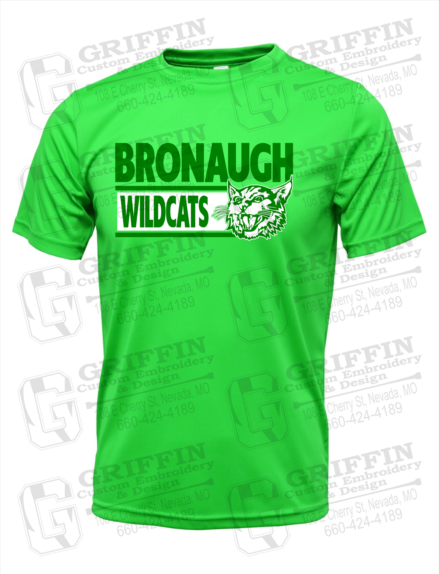 Dry-Fit Short Sleeve T-Shirt - Bronaugh Wildcats 24-B