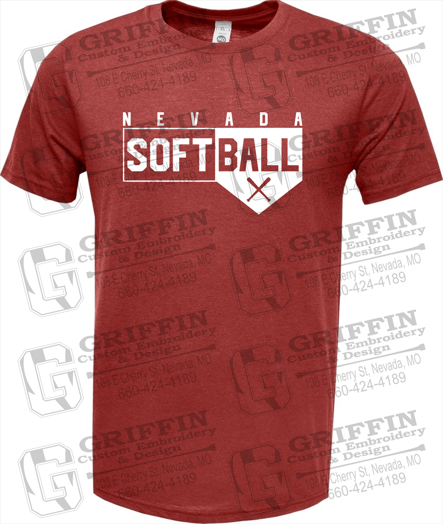 Nevada Tigers 24-B Short Sleeve T-Shirt - Softball