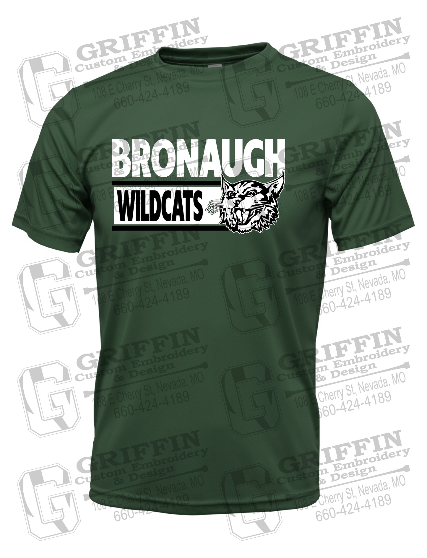 Dry-Fit Short Sleeve T-Shirt - Bronaugh Wildcats 24-B