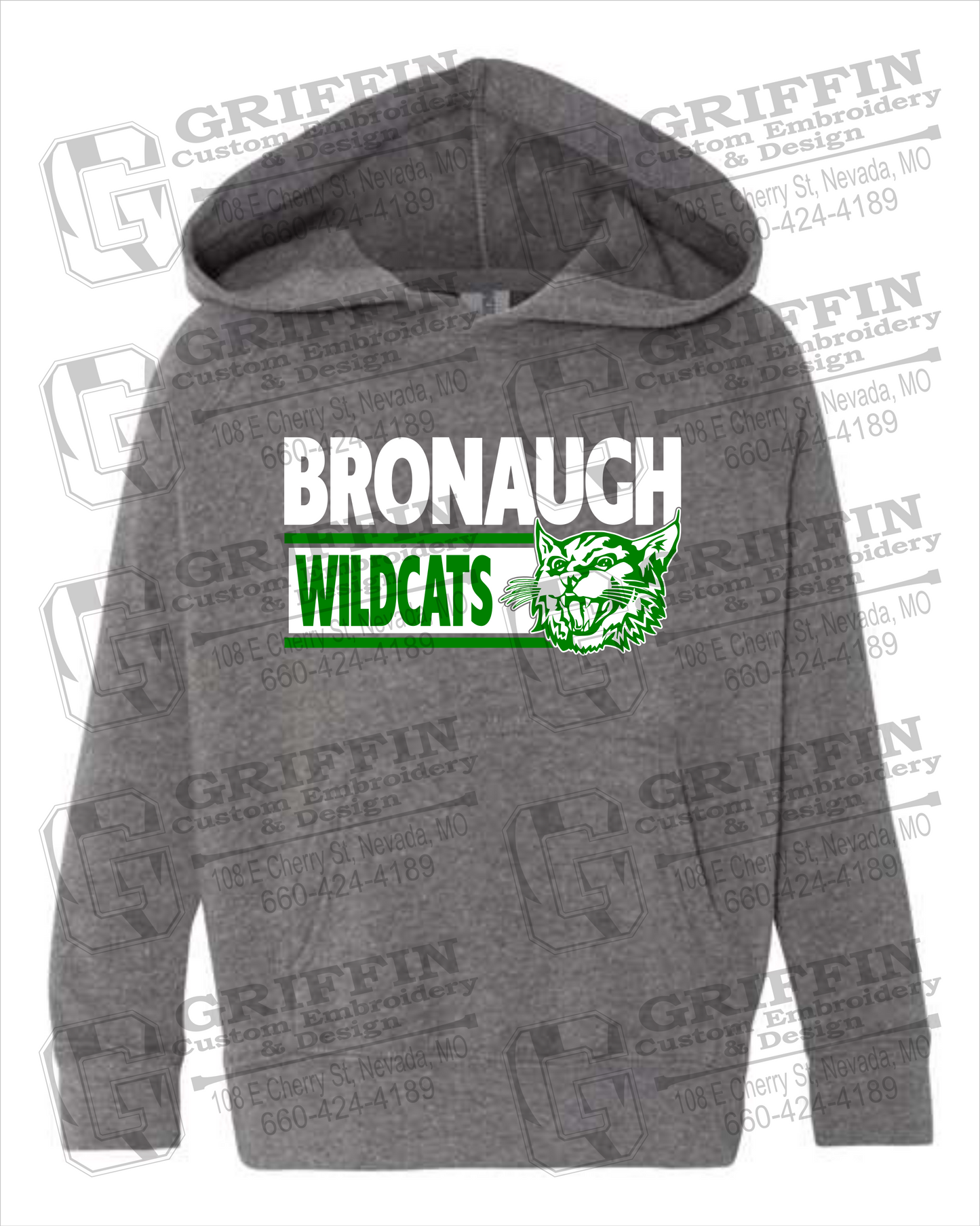 Bronaugh Wildcats 24-B Toddler Hoodie