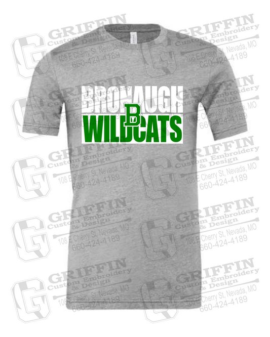 Cotton Short Sleeve T-Shirt - Bronaugh Wildcats 24-C