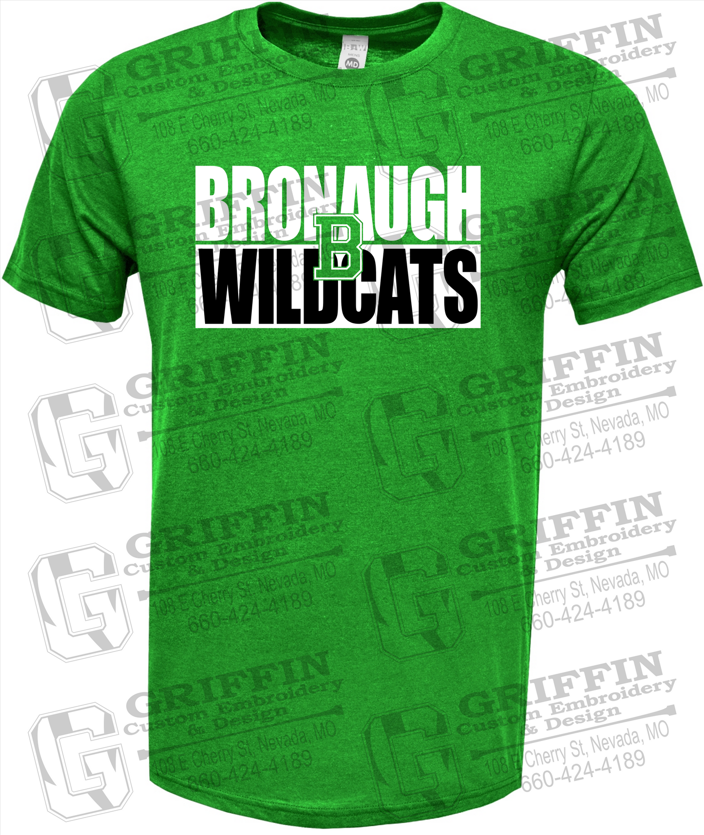 Soft-Tek Short Sleeve T-Shirt - Bronaugh Wildcats 24-C