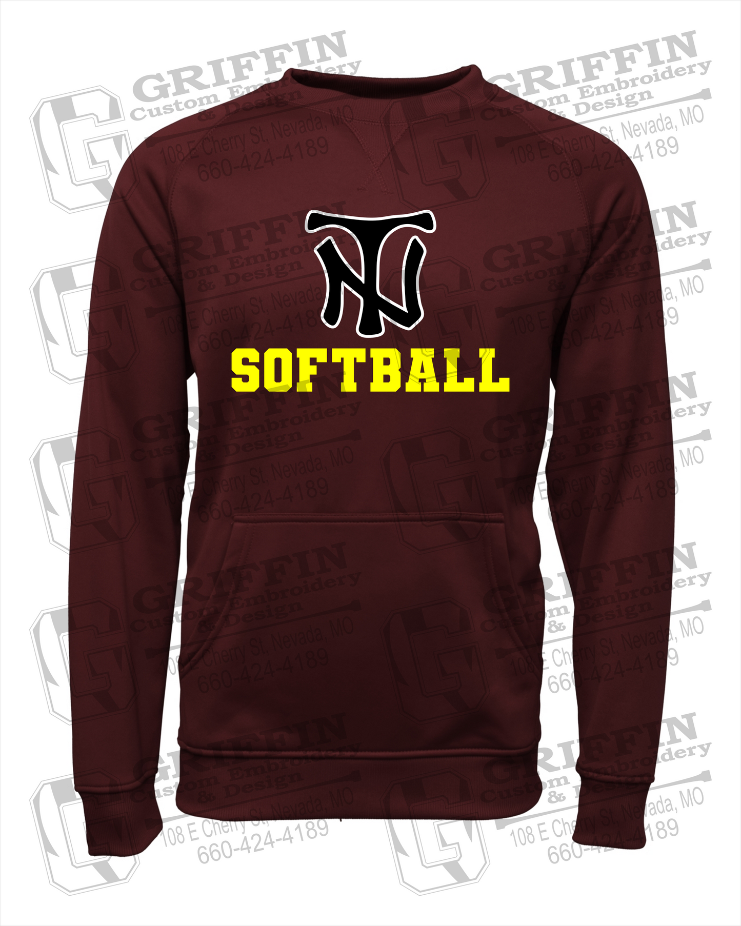 Performance Fleece Sweatshirt - Softball - Nevada Tigers 24-C