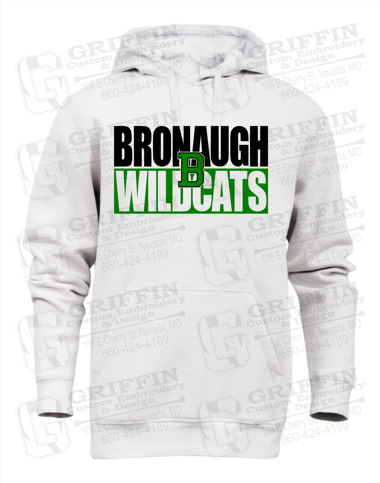 Heavyweight Fleece Hoodie - Bronaugh Wildcats 24-C