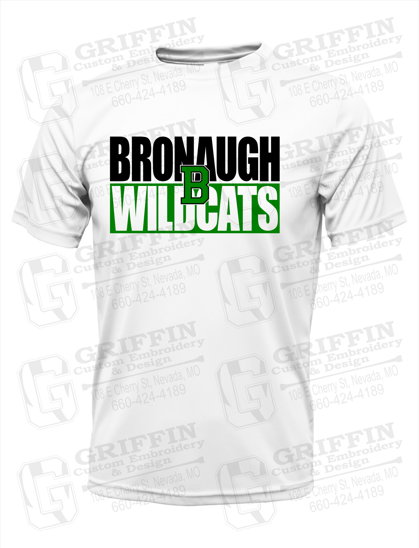 Dry-Fit Short Sleeve T-Shirt - Bronaugh Wildcats 24-C