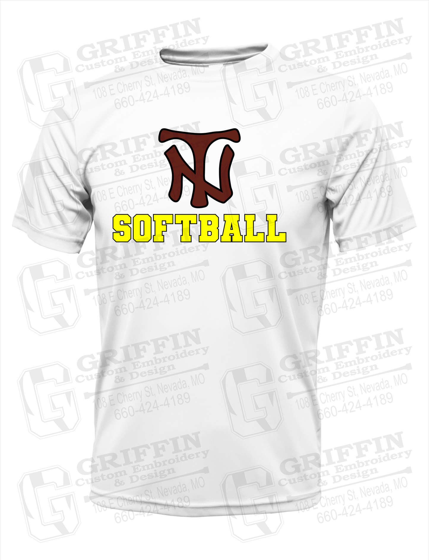Dry-Fit Short Sleeve T-Shirt - Softball - Nevada Tigers 24-C