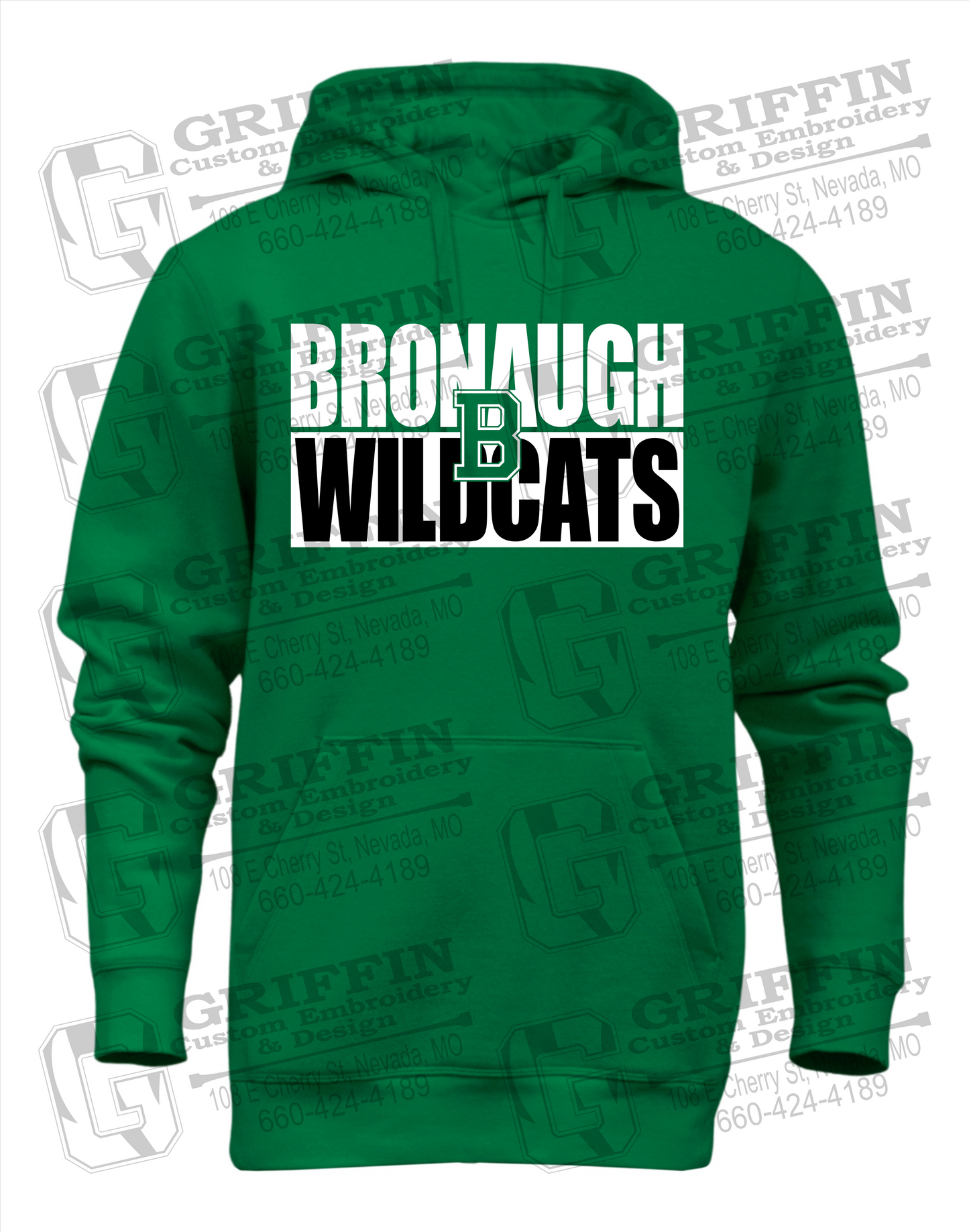 Heavyweight Fleece Hoodie - Bronaugh Wildcats 24-C