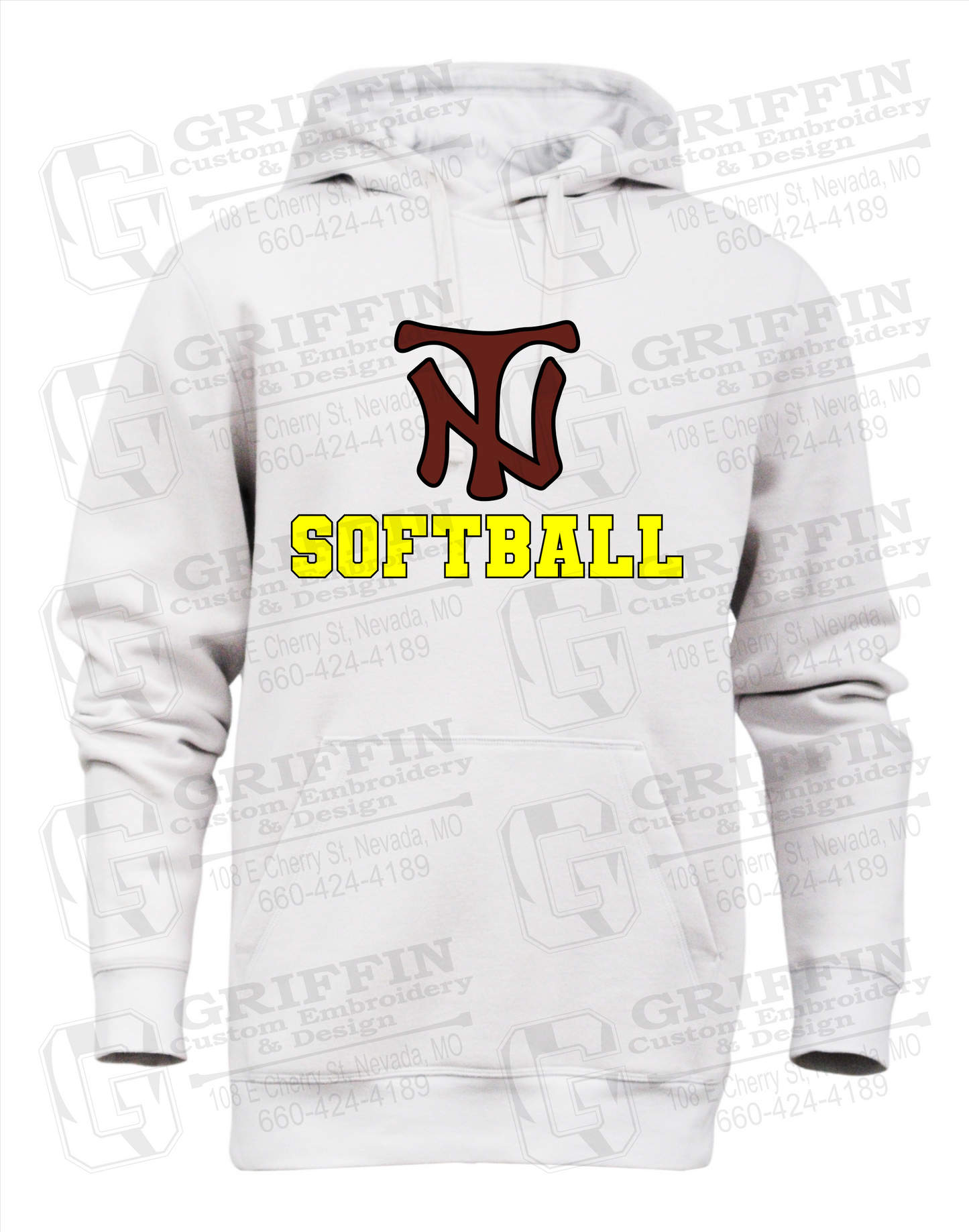 Heavyweight Fleece Hoodie - Softball - Nevada Tigers 24-C
