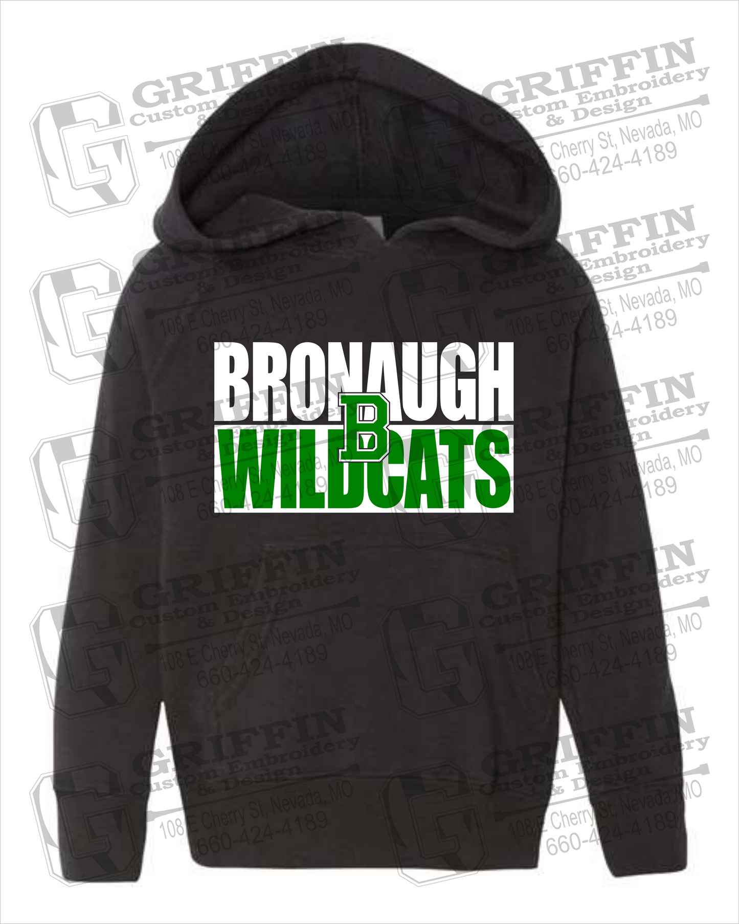 Bronaugh Wildcats 24-C Toddler Hoodie