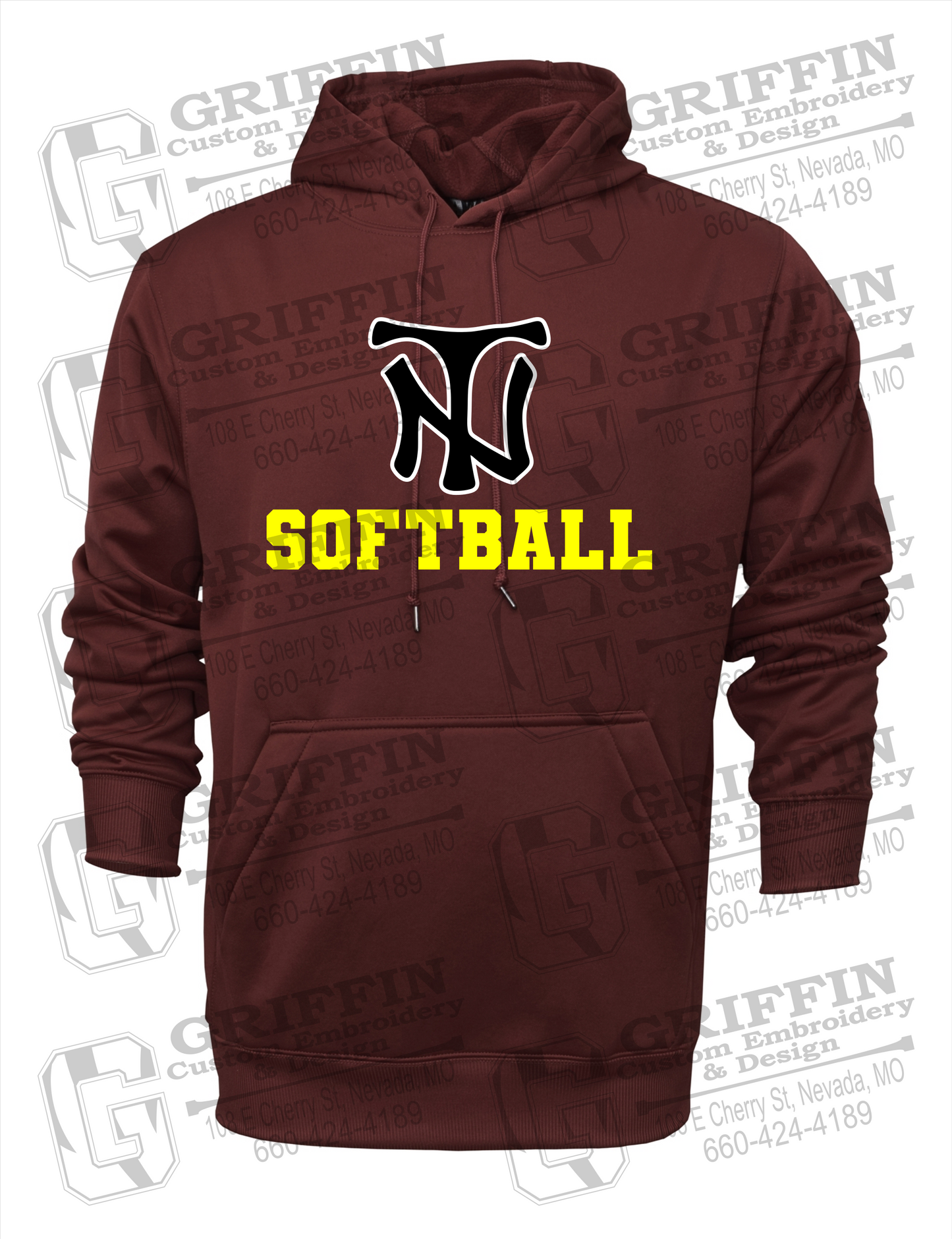 Performance Fleece Hoodie - Softball - Nevada Tigers 24-C