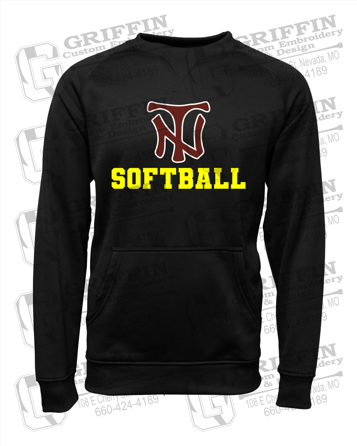 Performance Fleece Sweatshirt - Softball - Nevada Tigers 24-C