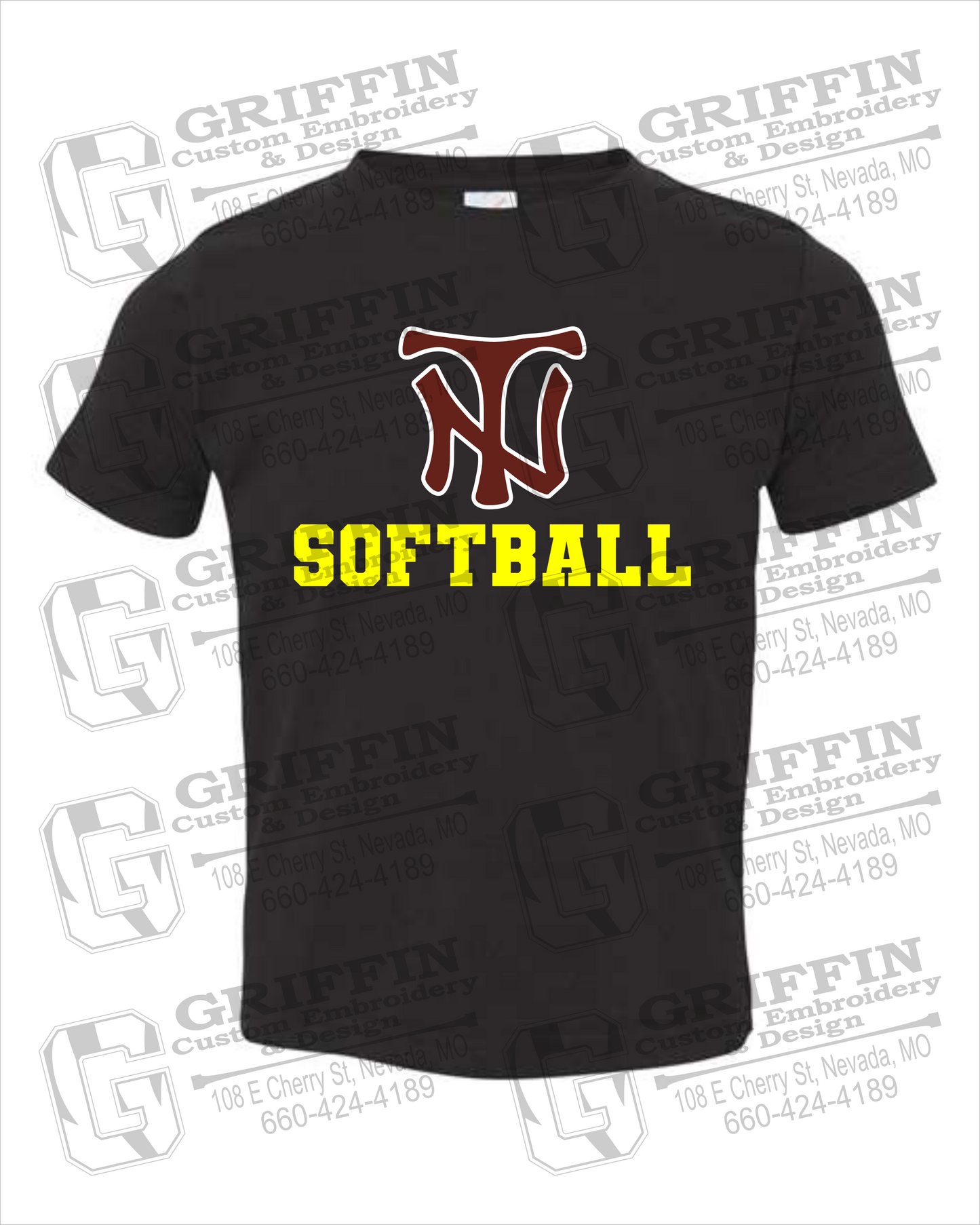 Toddler/Infant Cotton T-Shirt - Softball - Nevada Tigers 24-C