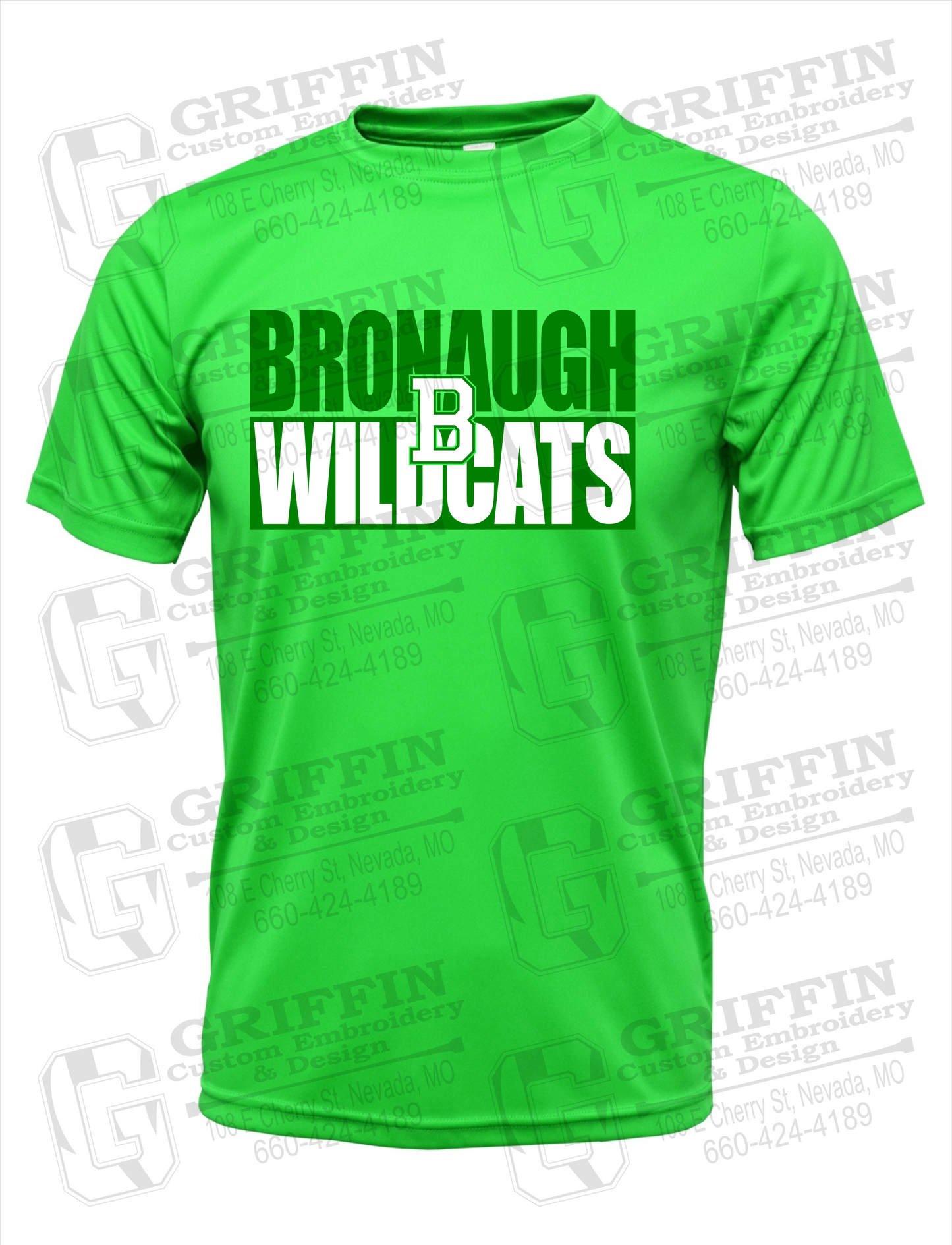 Dry-Fit Short Sleeve T-Shirt - Bronaugh Wildcats 24-C