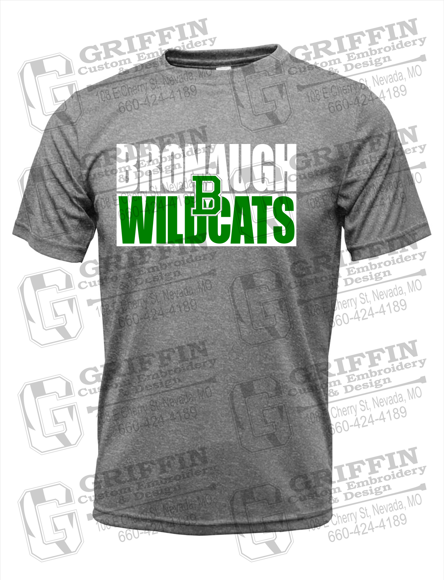 Dry-Fit Short Sleeve T-Shirt - Bronaugh Wildcats 24-C