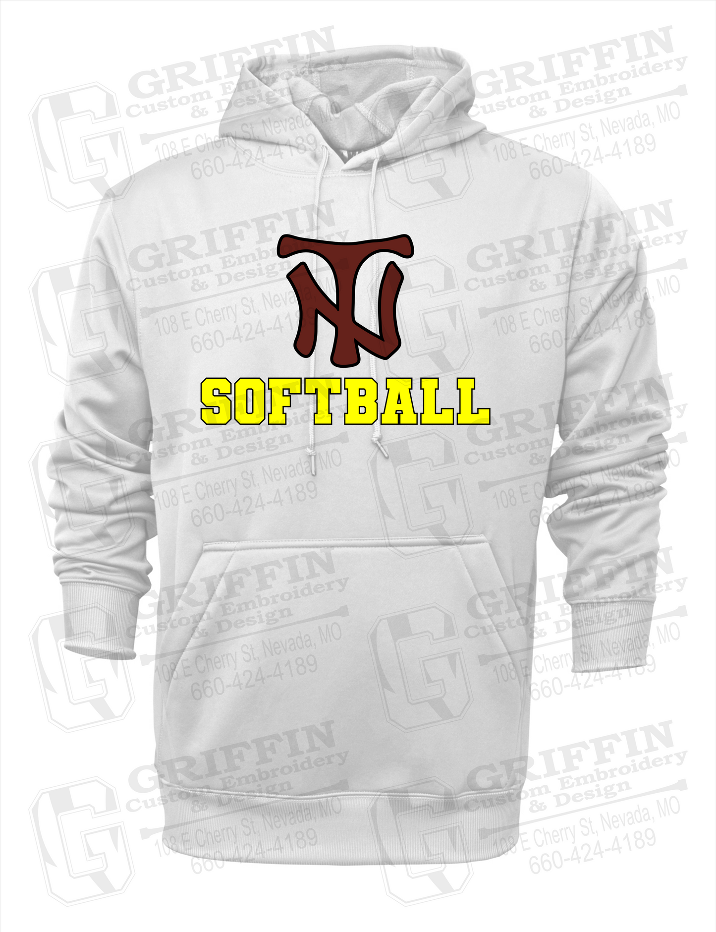 Performance Fleece Hoodie - Softball - Nevada Tigers 24-C