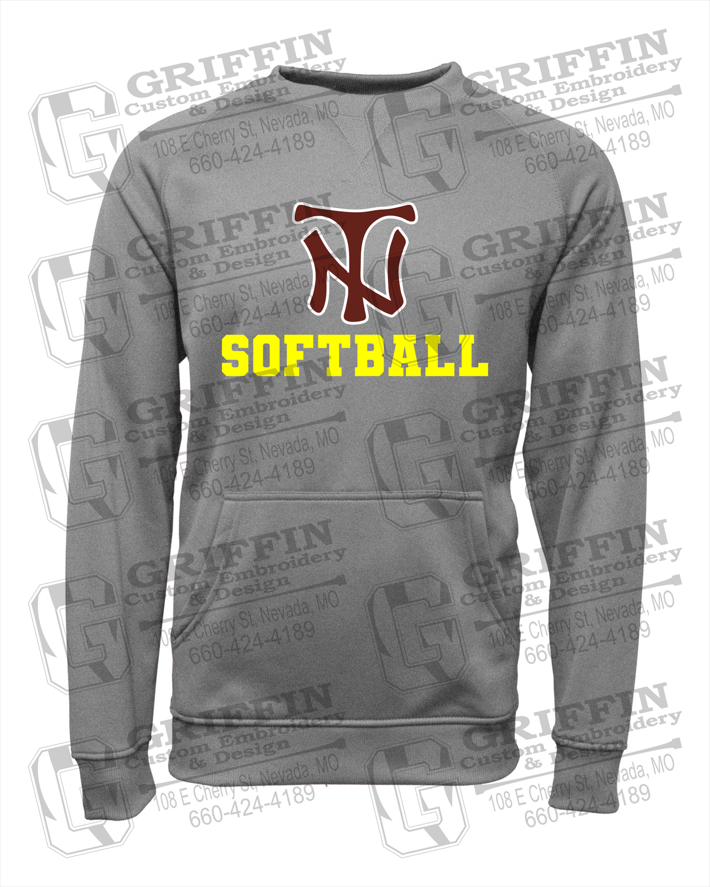 Performance Fleece Sweatshirt - Softball - Nevada Tigers 24-C