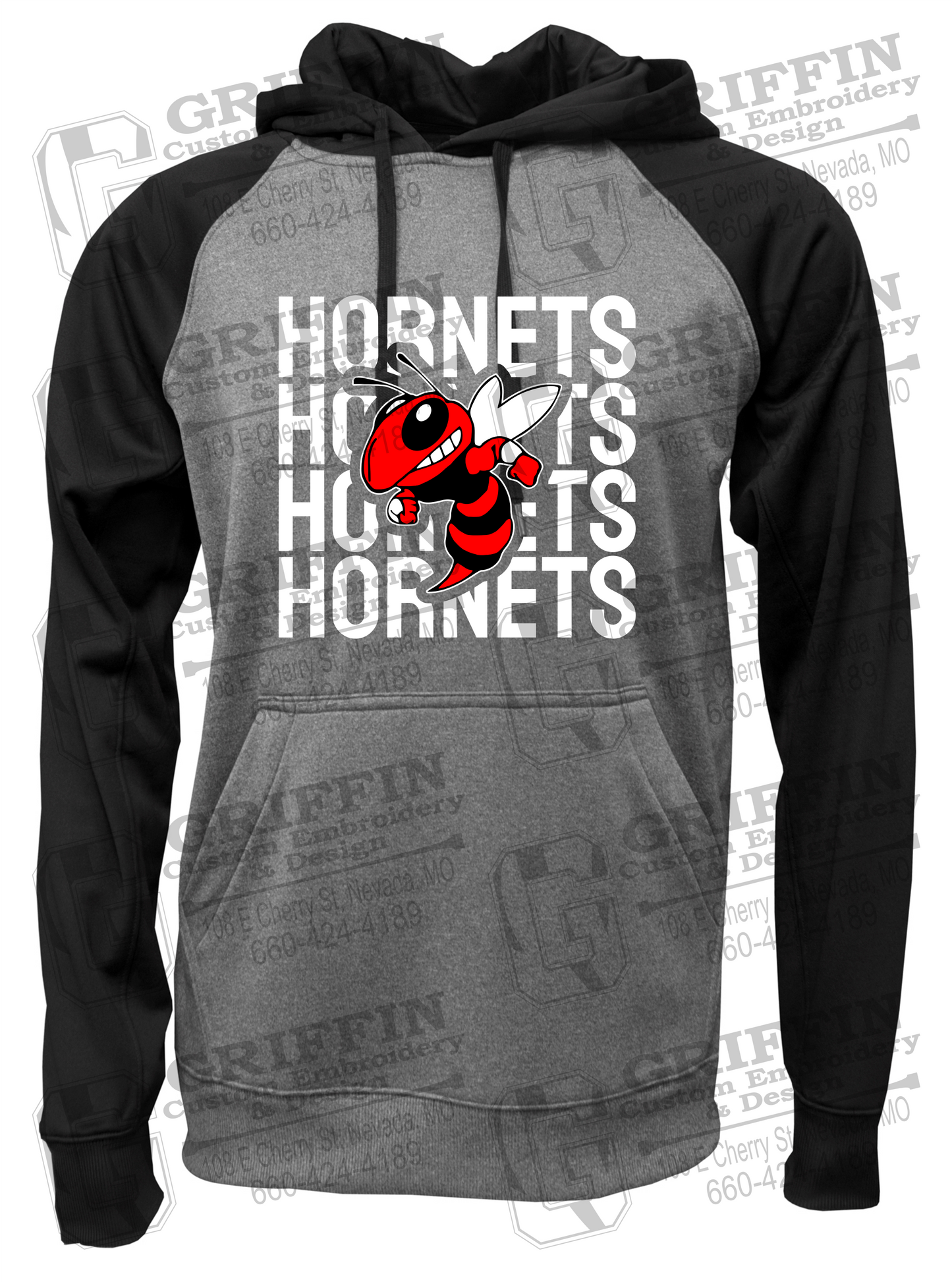 Performance Fleece Raglan Hoodie - Hume Hornets 24-C
