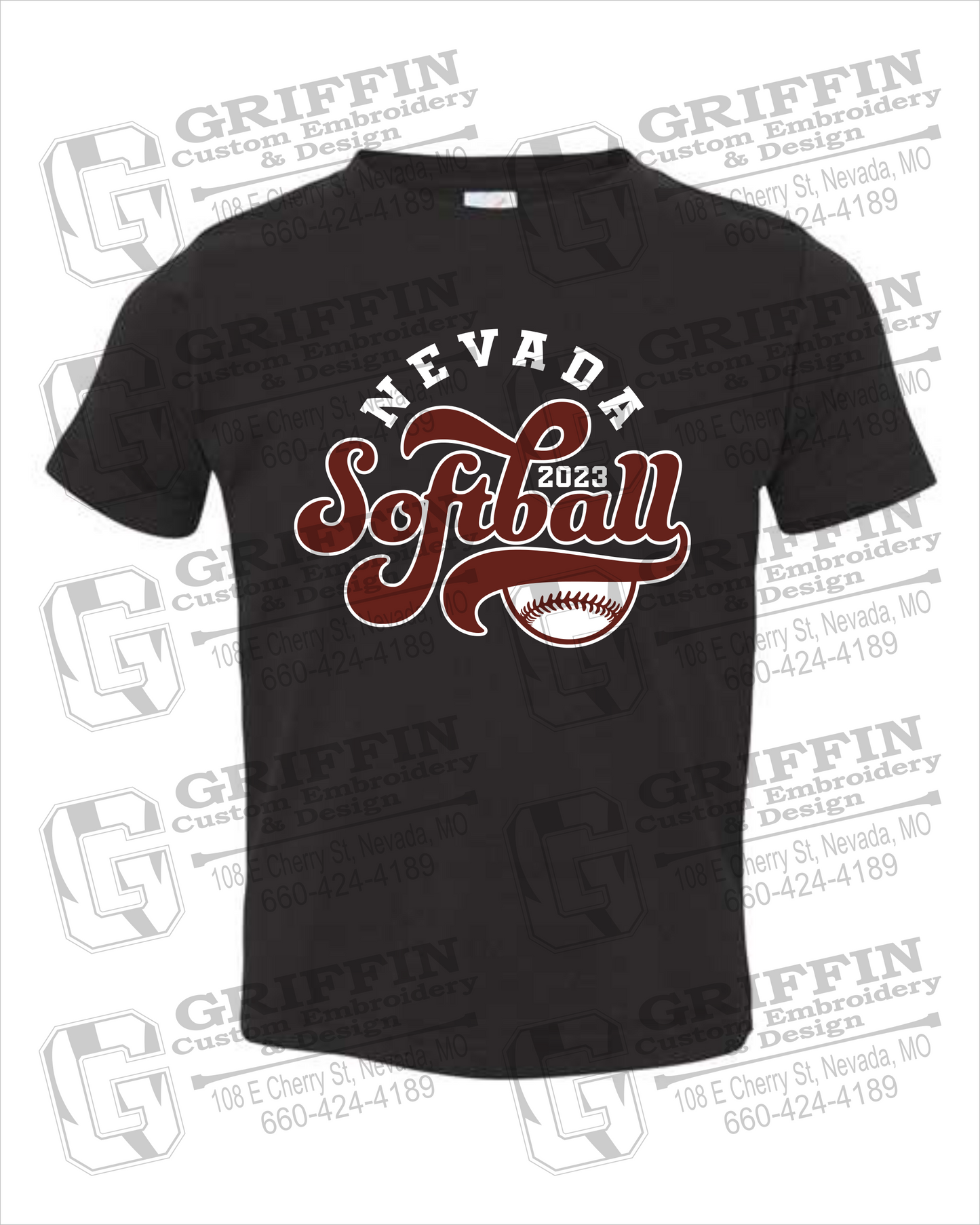 Toddler/Infant Cotton T-Shirt - Softball - Nevada Tigers 24-D