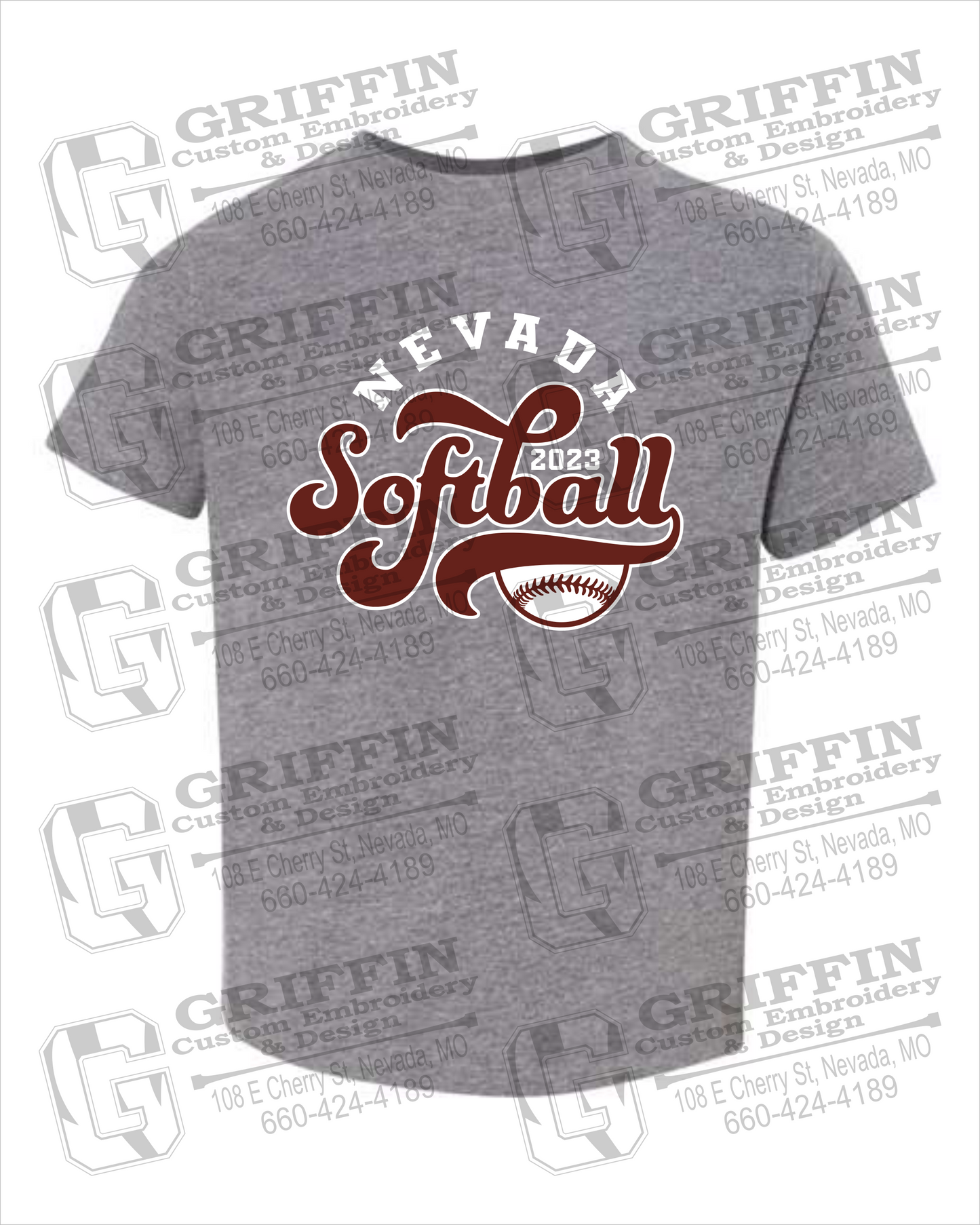 Toddler/Infant Cotton T-Shirt - Softball - Nevada Tigers 24-D