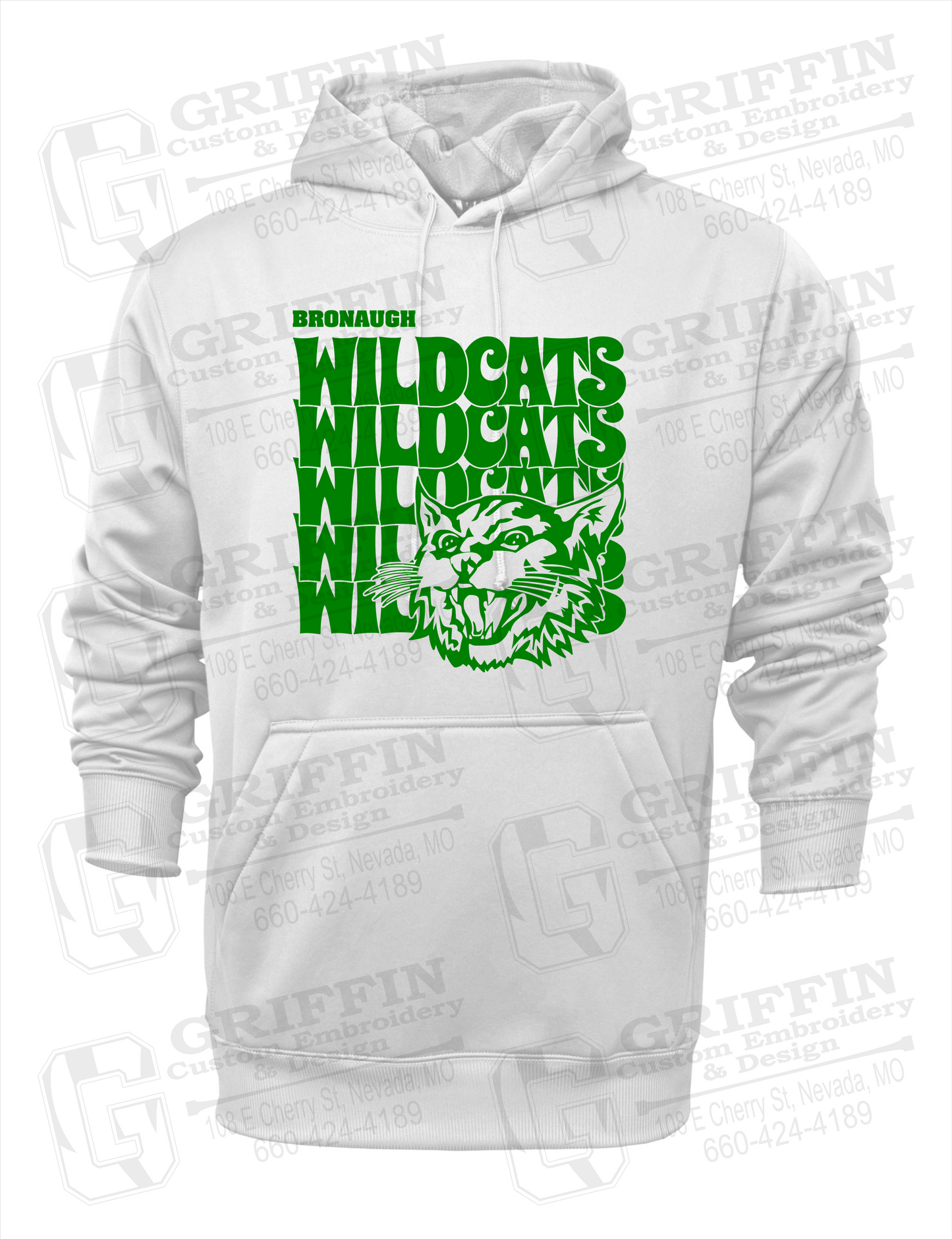 Performance Fleece Hoodie - Bronaugh Wildcats 24-D