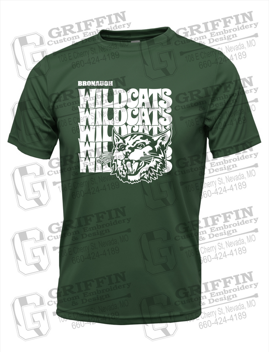 Dry-Fit Short Sleeve T-Shirt - Bronaugh Wildcats 24-D