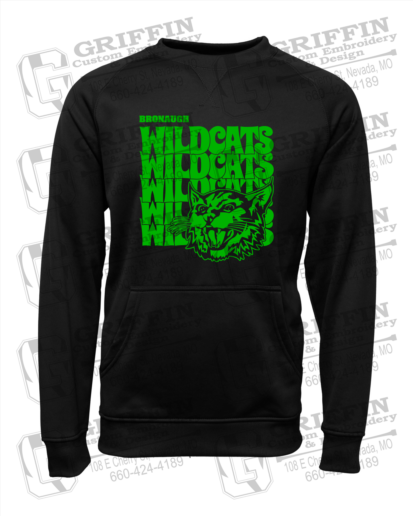 Performance Fleece Sweatshirt - Bronaugh Wildcats 24-D