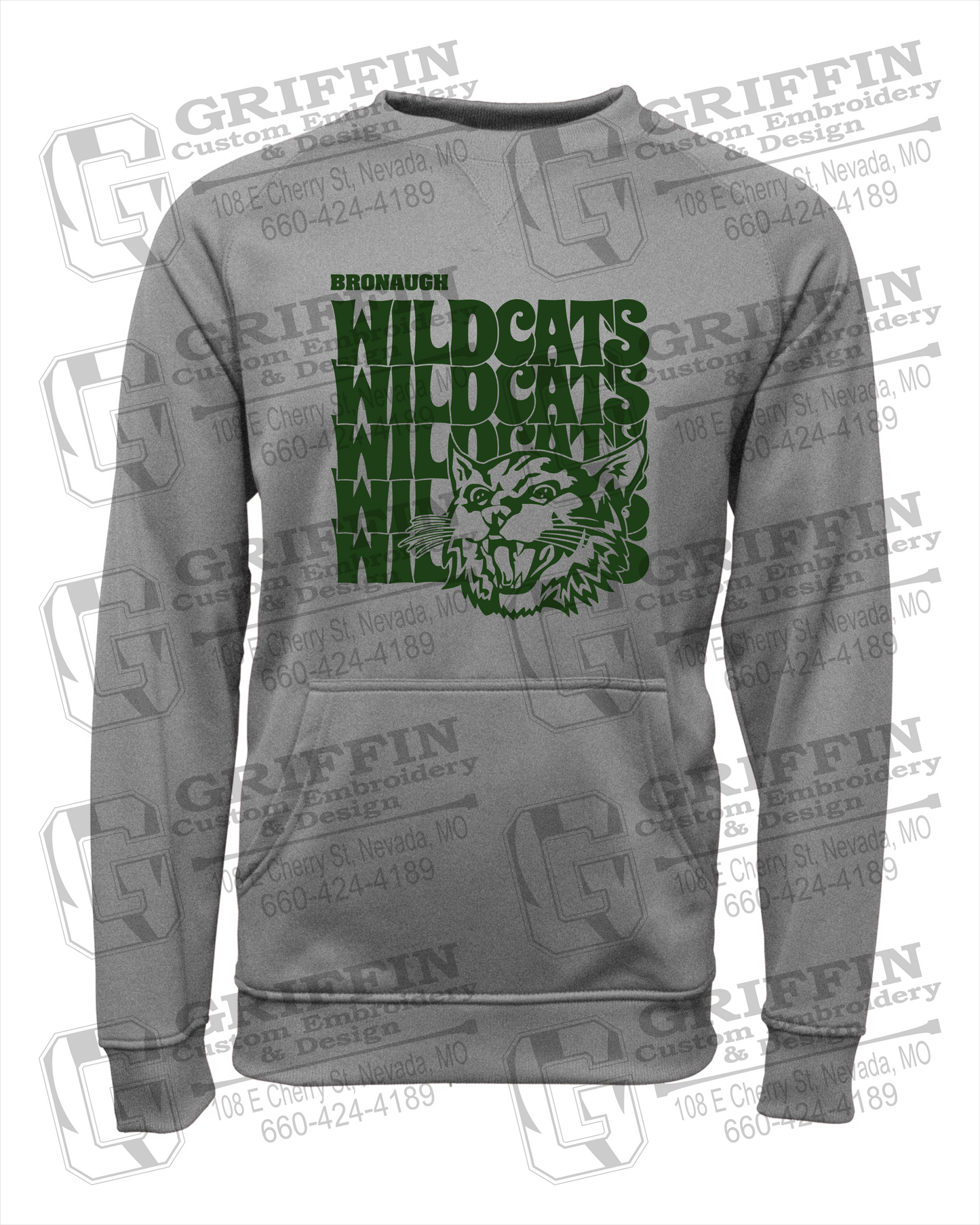 Performance Fleece Sweatshirt - Bronaugh Wildcats 24-D