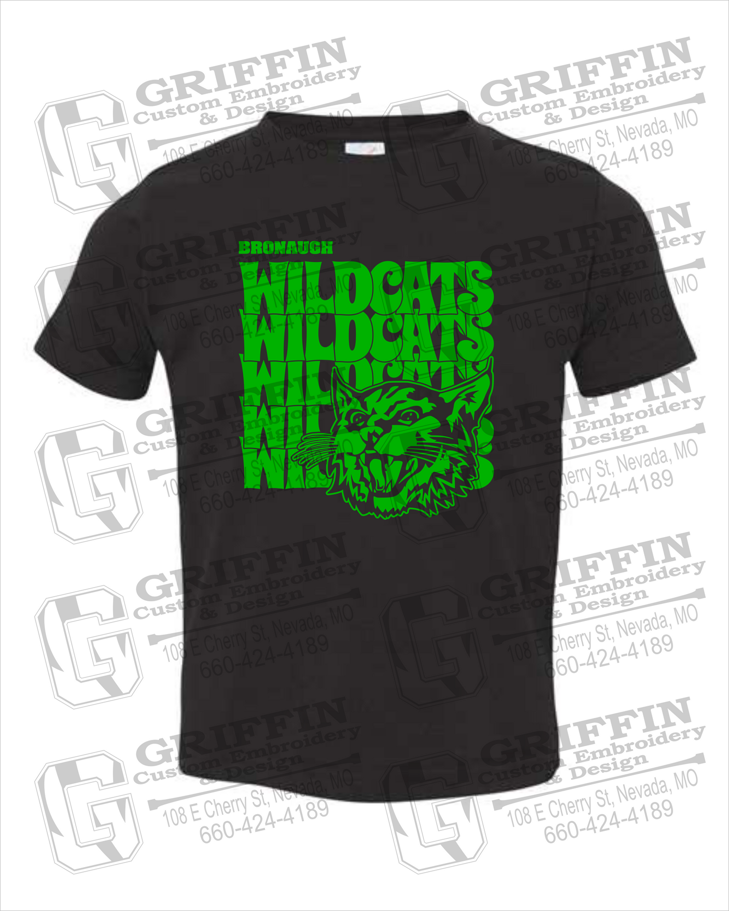 Bronaugh Wildcats 24-D Toddler/Infant T-Shirt