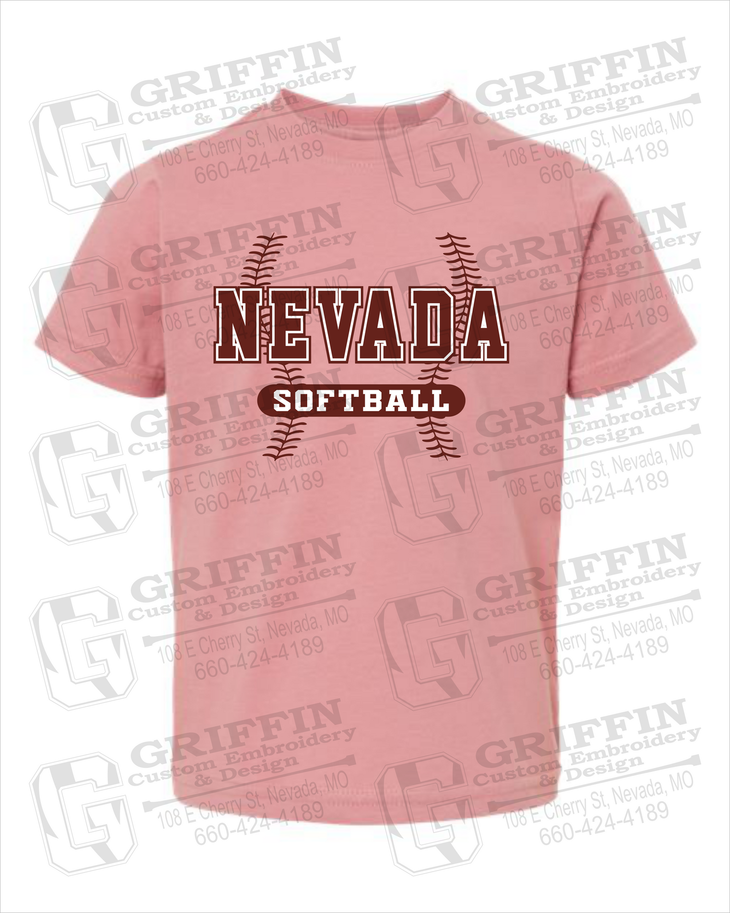 Toddler/Infant Cotton T-Shirt - Softball - Nevada Tigers 24-E
