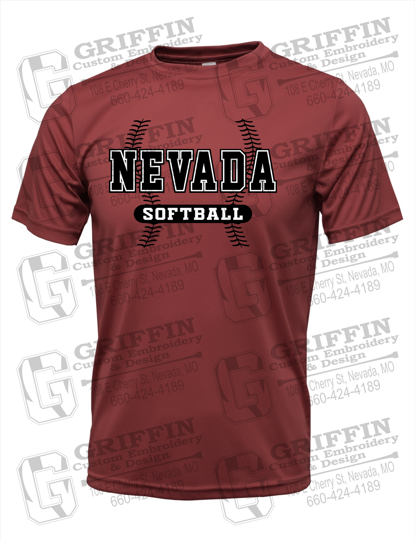 Dry-Fit Short Sleeve T-Shirt - Softball - Nevada Tigers 24-E