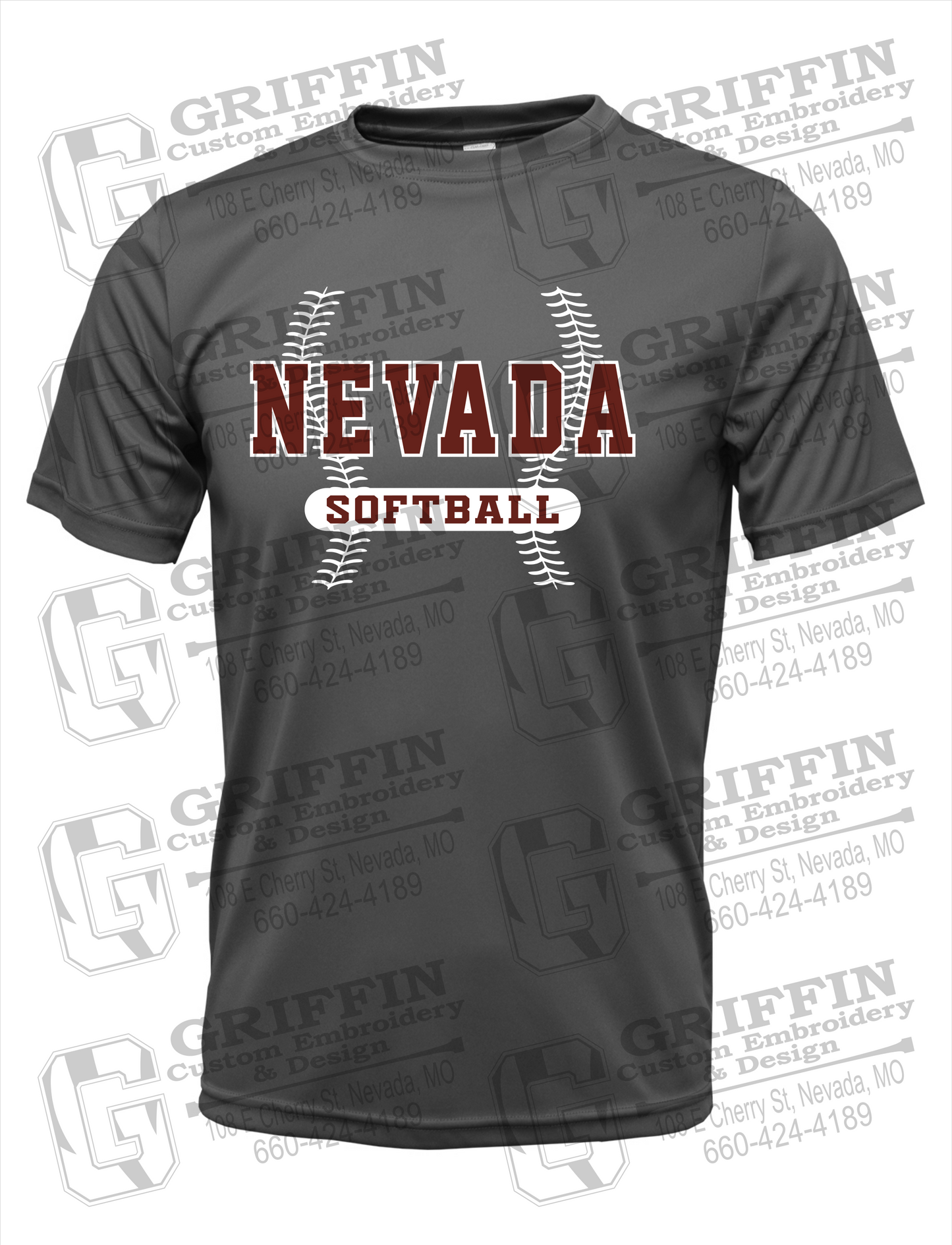 Dry-Fit Short Sleeve T-Shirt - Softball - Nevada Tigers 24-E