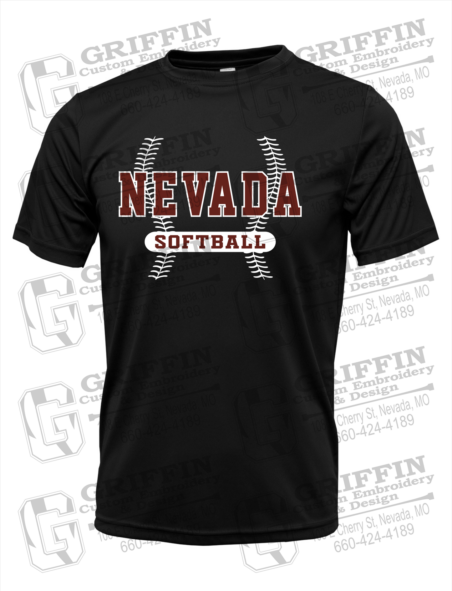 Dry-Fit Short Sleeve T-Shirt - Softball - Nevada Tigers 24-E
