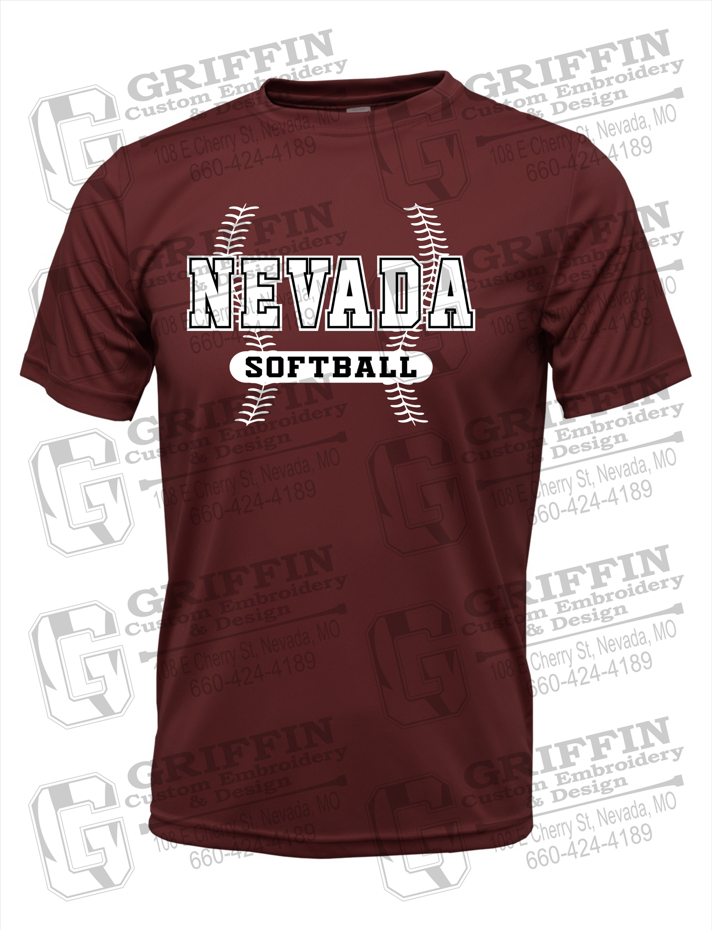 Dry-Fit Short Sleeve T-Shirt - Softball - Nevada Tigers 24-E