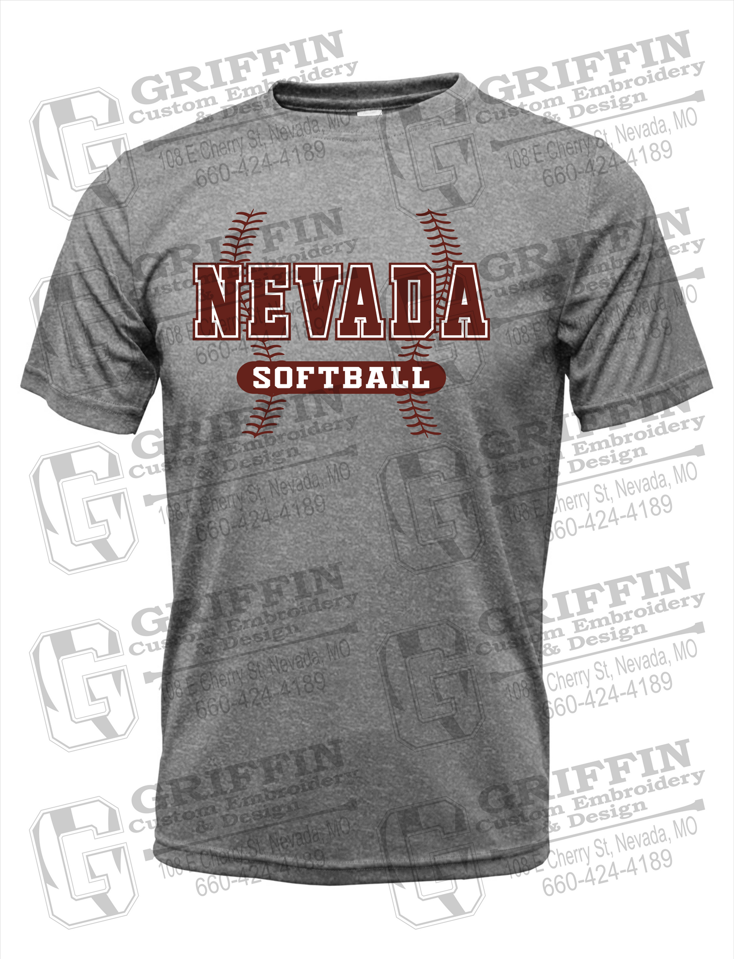 Dry-Fit Short Sleeve T-Shirt - Softball - Nevada Tigers 24-E