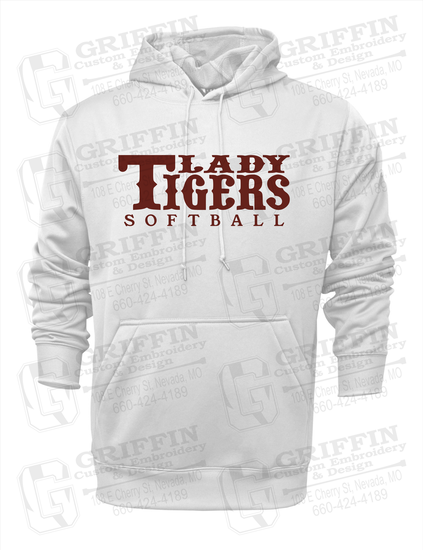 Performance Fleece Hoodie - Softball - Nevada Tigers 24-F