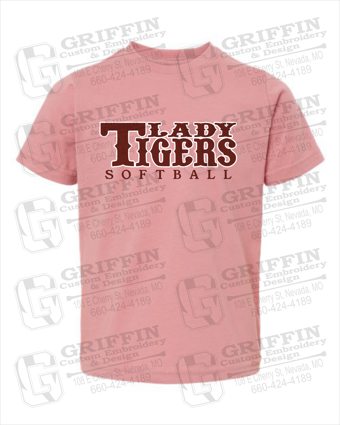 Toddler/Infant Cotton T-Shirt - Softball - Nevada Tigers 24-F