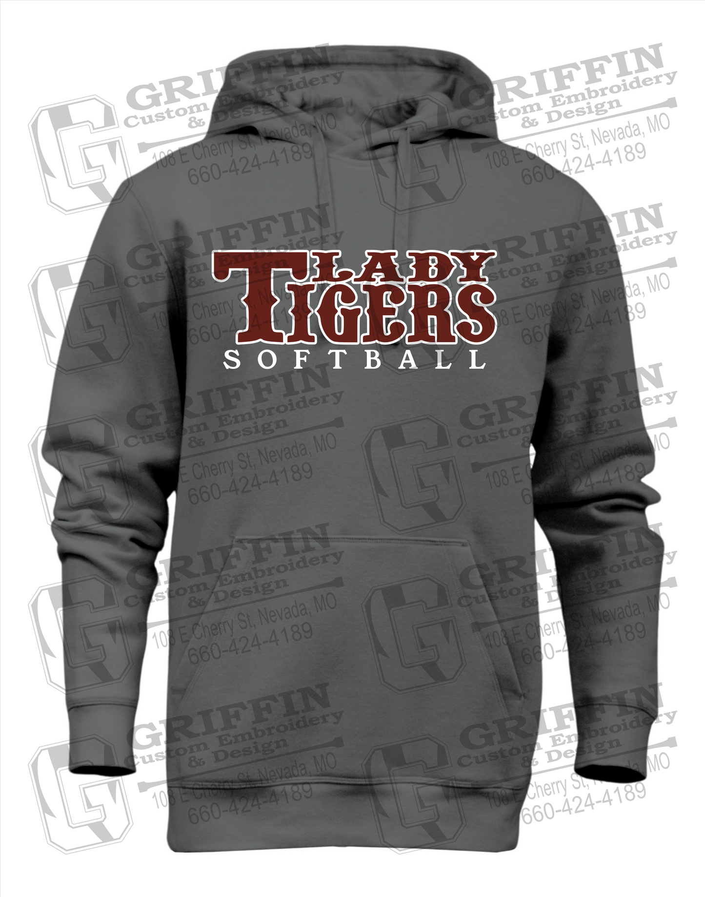 Heavyweight Fleece Hoodie - Softball - Nevada Tigers 24-F