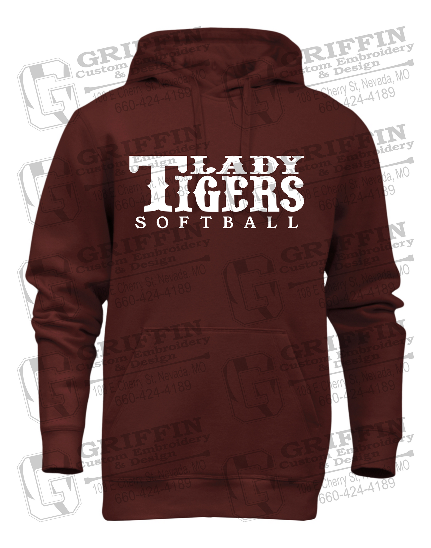 Heavyweight Fleece Hoodie - Softball - Nevada Tigers 24-F