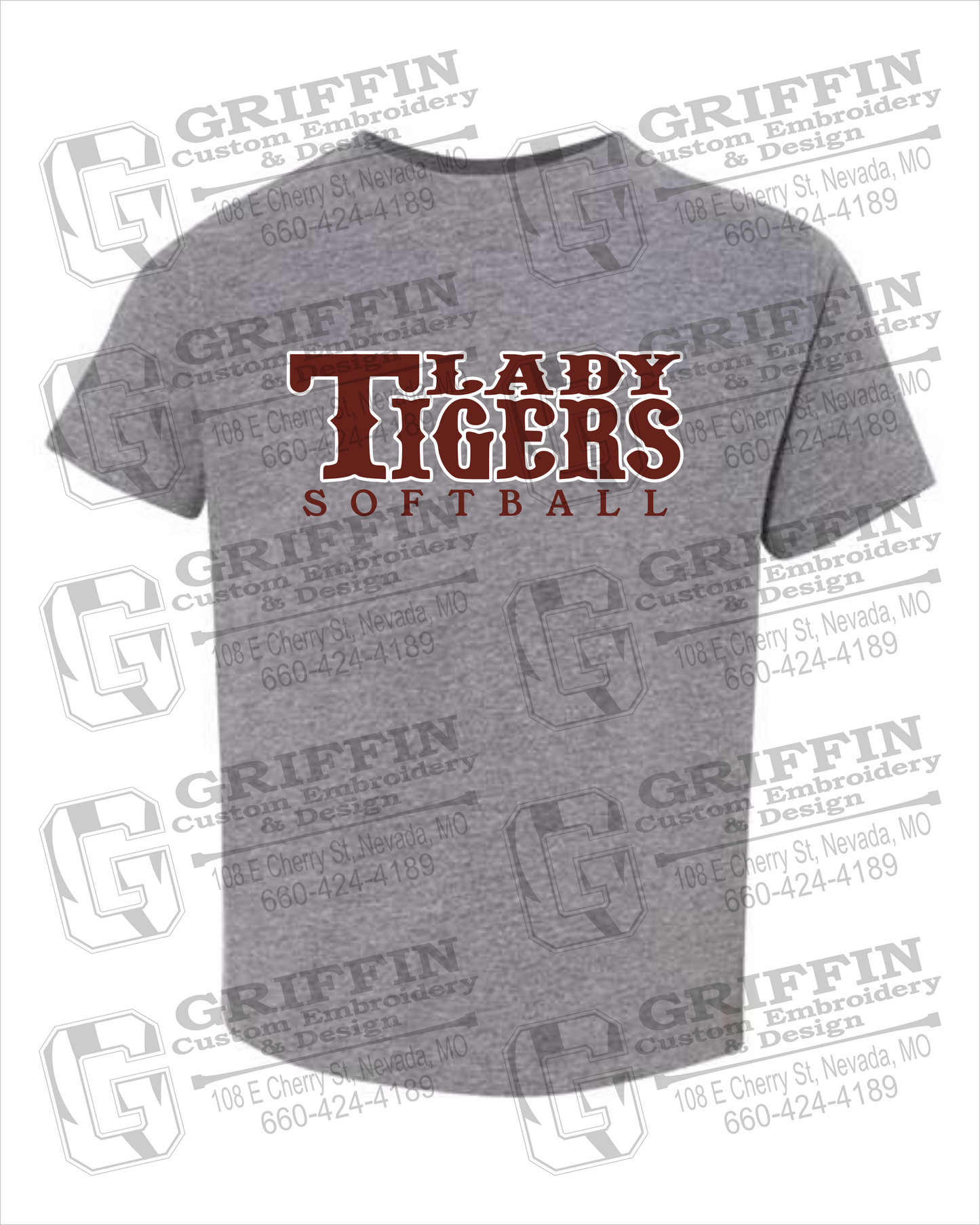 Toddler/Infant Cotton T-Shirt - Softball - Nevada Tigers 24-F