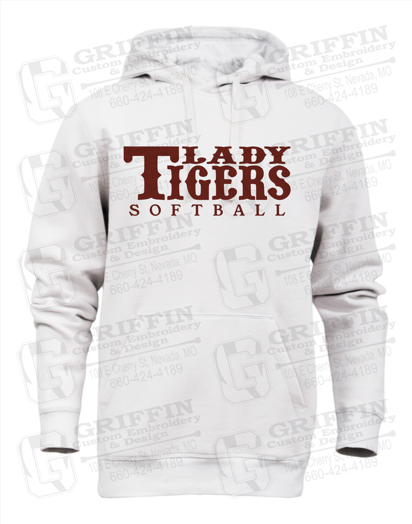 Heavyweight Fleece Hoodie - Softball - Nevada Tigers 24-F