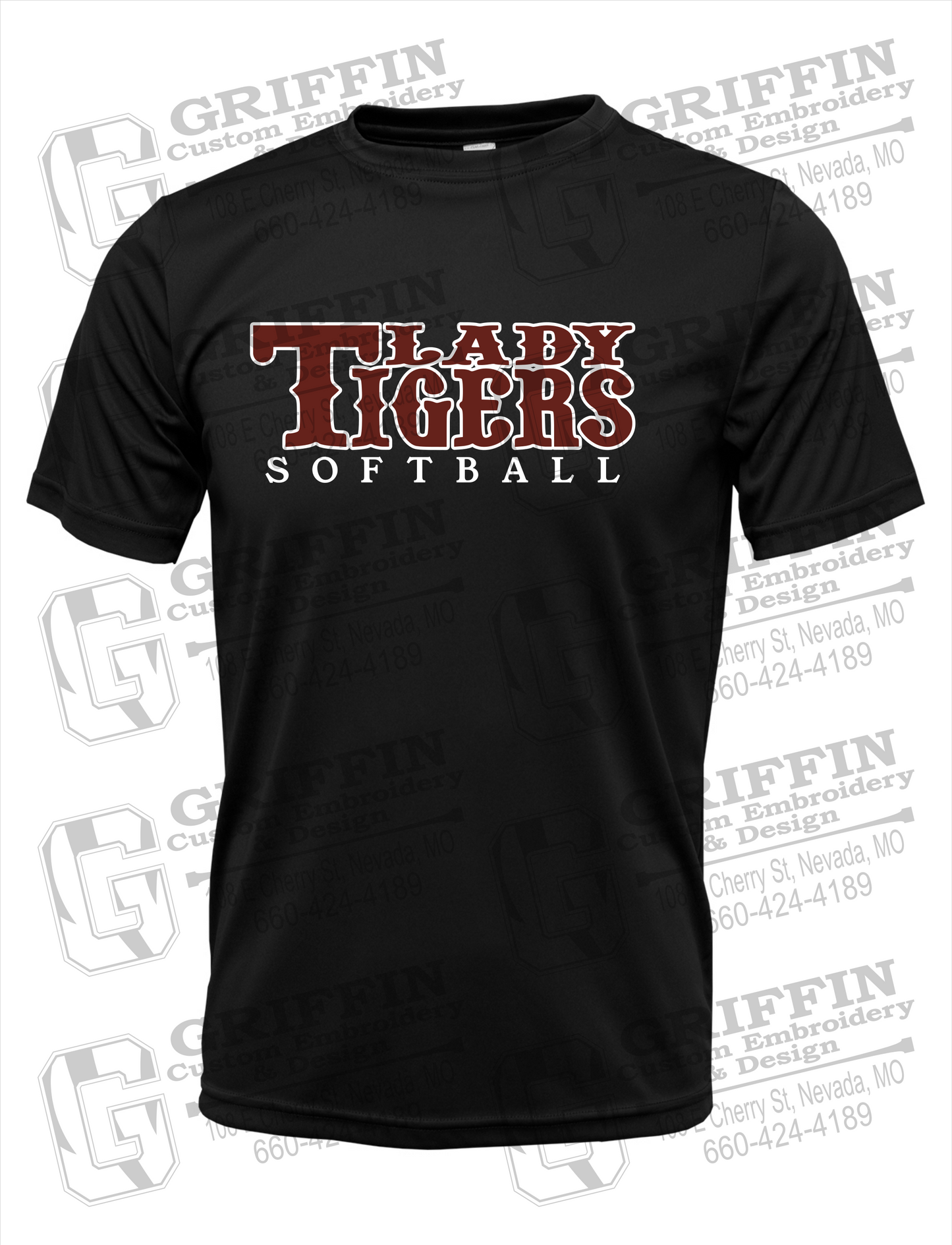Dry-Fit Short Sleeve T-Shirt - Softball - Nevada Tigers 24-F
