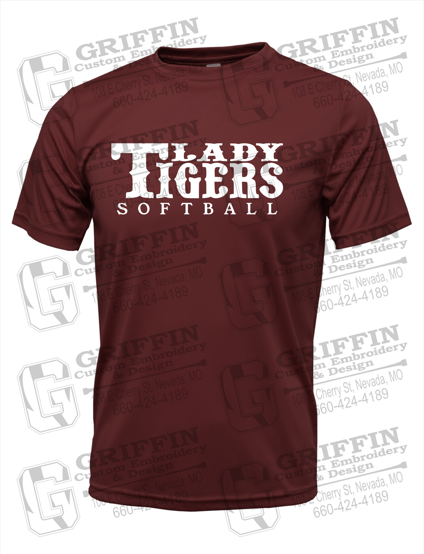 Dry-Fit Short Sleeve T-Shirt - Softball - Nevada Tigers 24-F