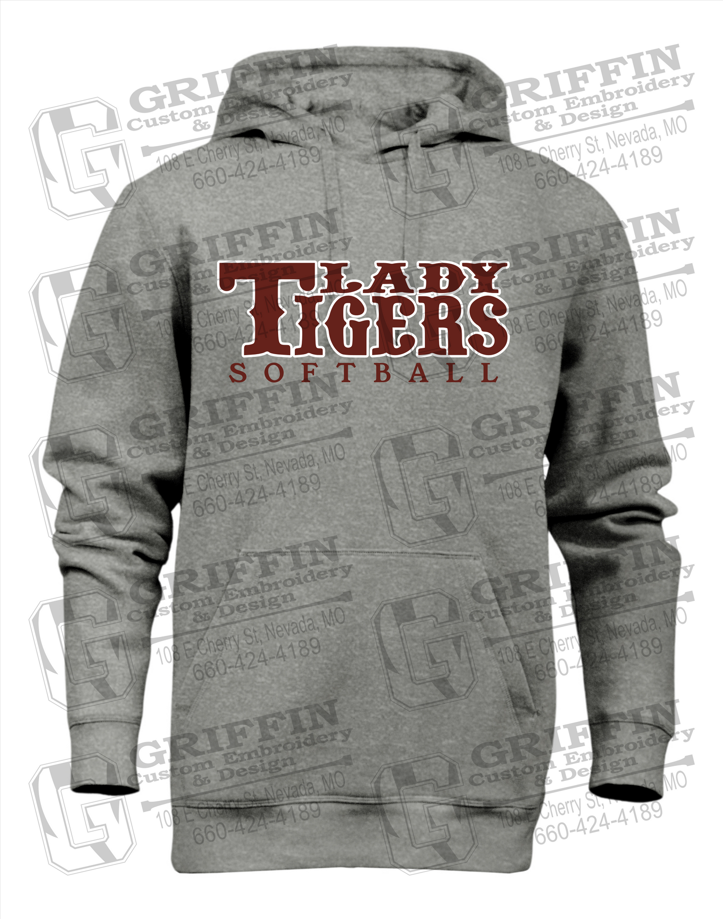 Heavyweight Fleece Hoodie - Softball - Nevada Tigers 24-F