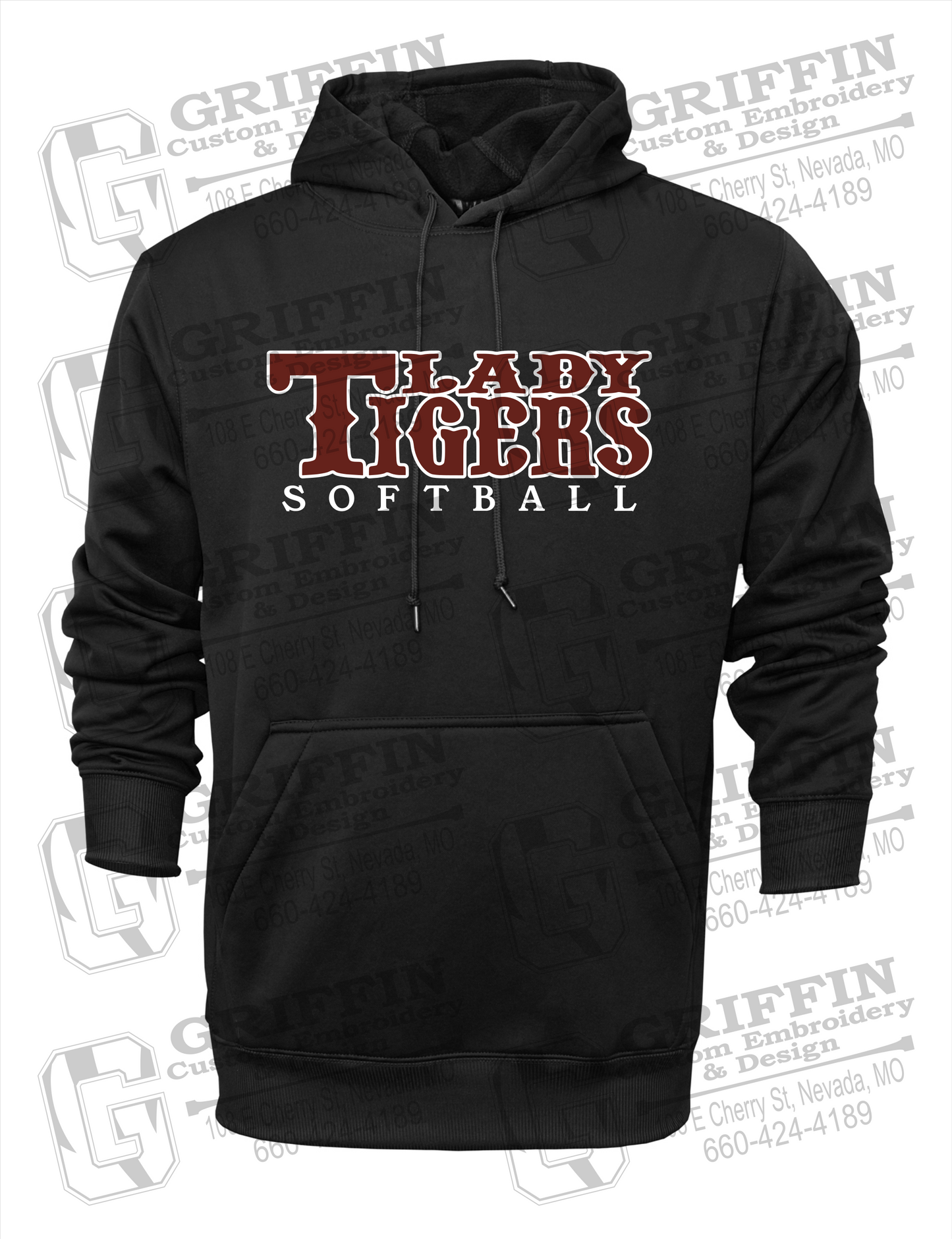 Performance Fleece Hoodie - Softball - Nevada Tigers 24-F