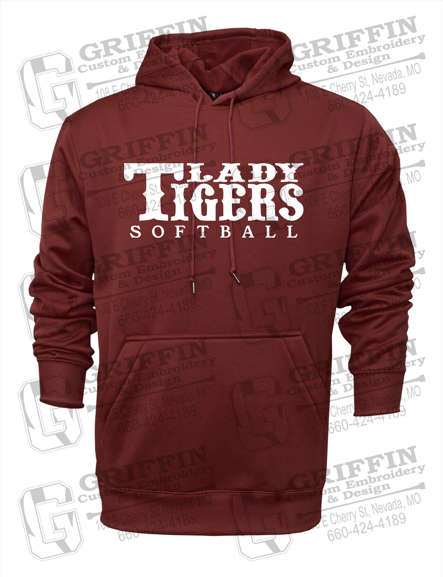 Performance Fleece Hoodie - Softball - Nevada Tigers 24-F