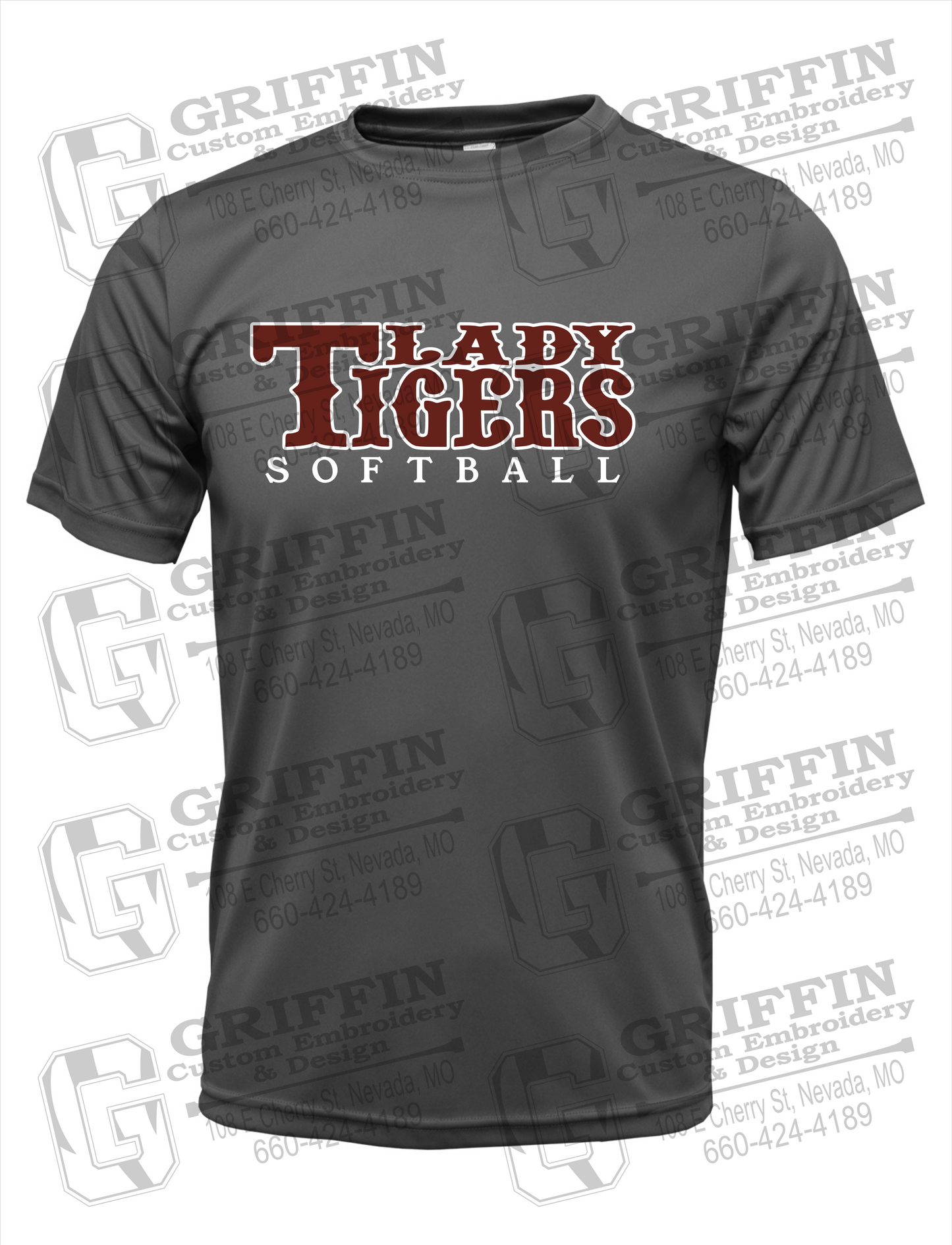 Dry-Fit Short Sleeve T-Shirt - Softball - Nevada Tigers 24-F
