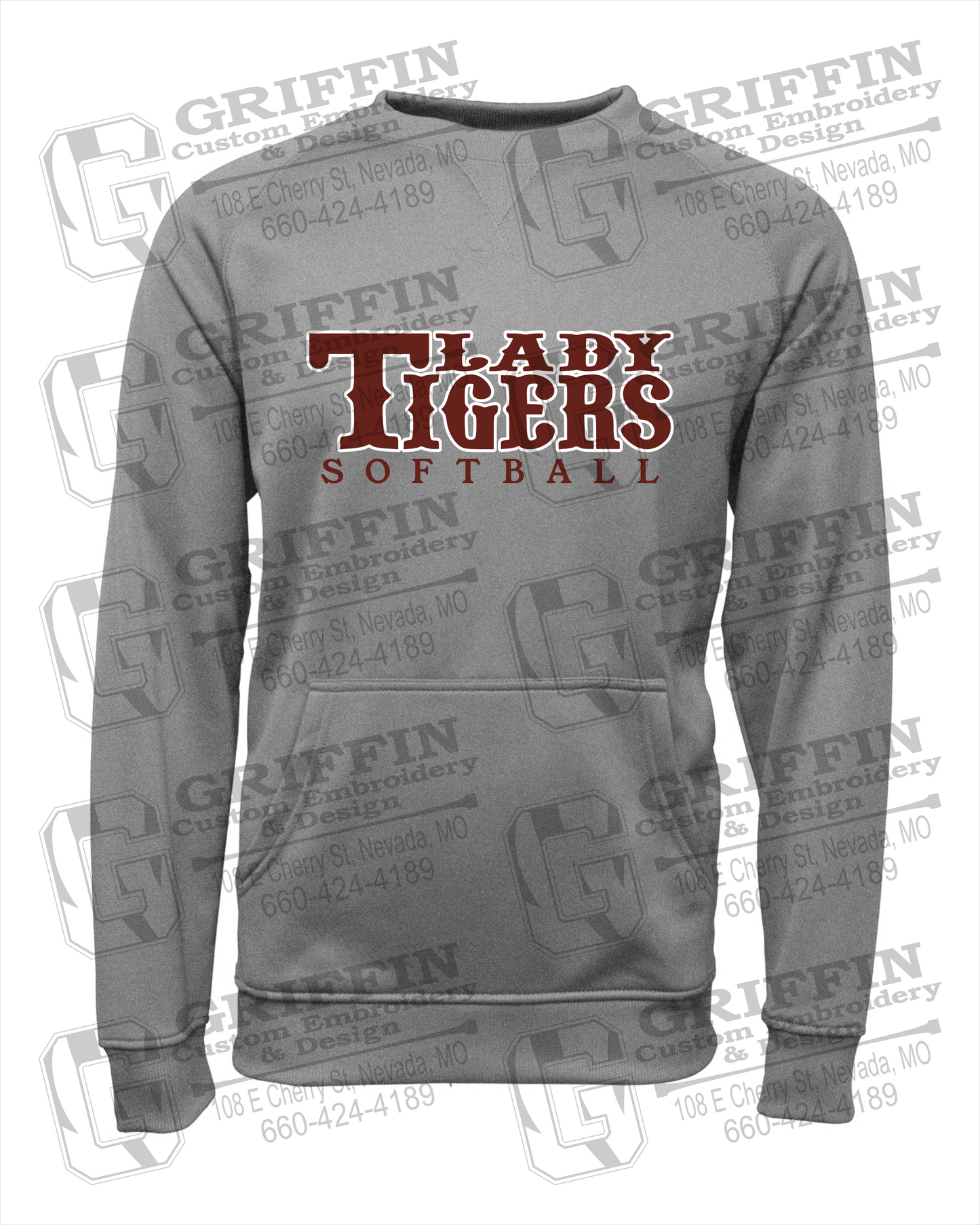 Performance Fleece Sweatshirt - Softball - Nevada Tigers 24-F