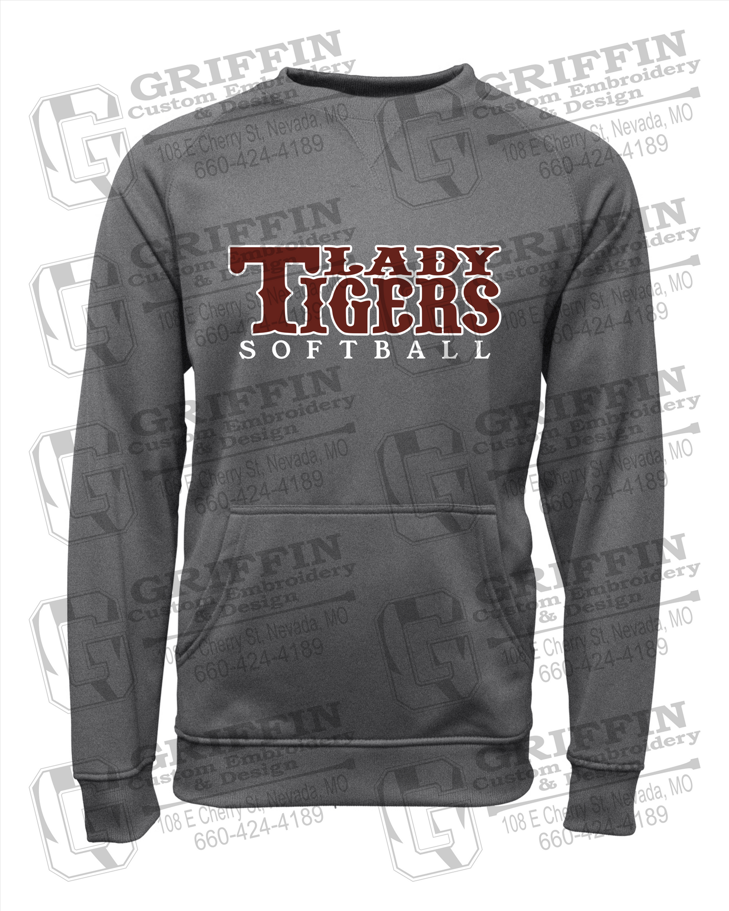 Performance Fleece Sweatshirt - Softball - Nevada Tigers 24-F