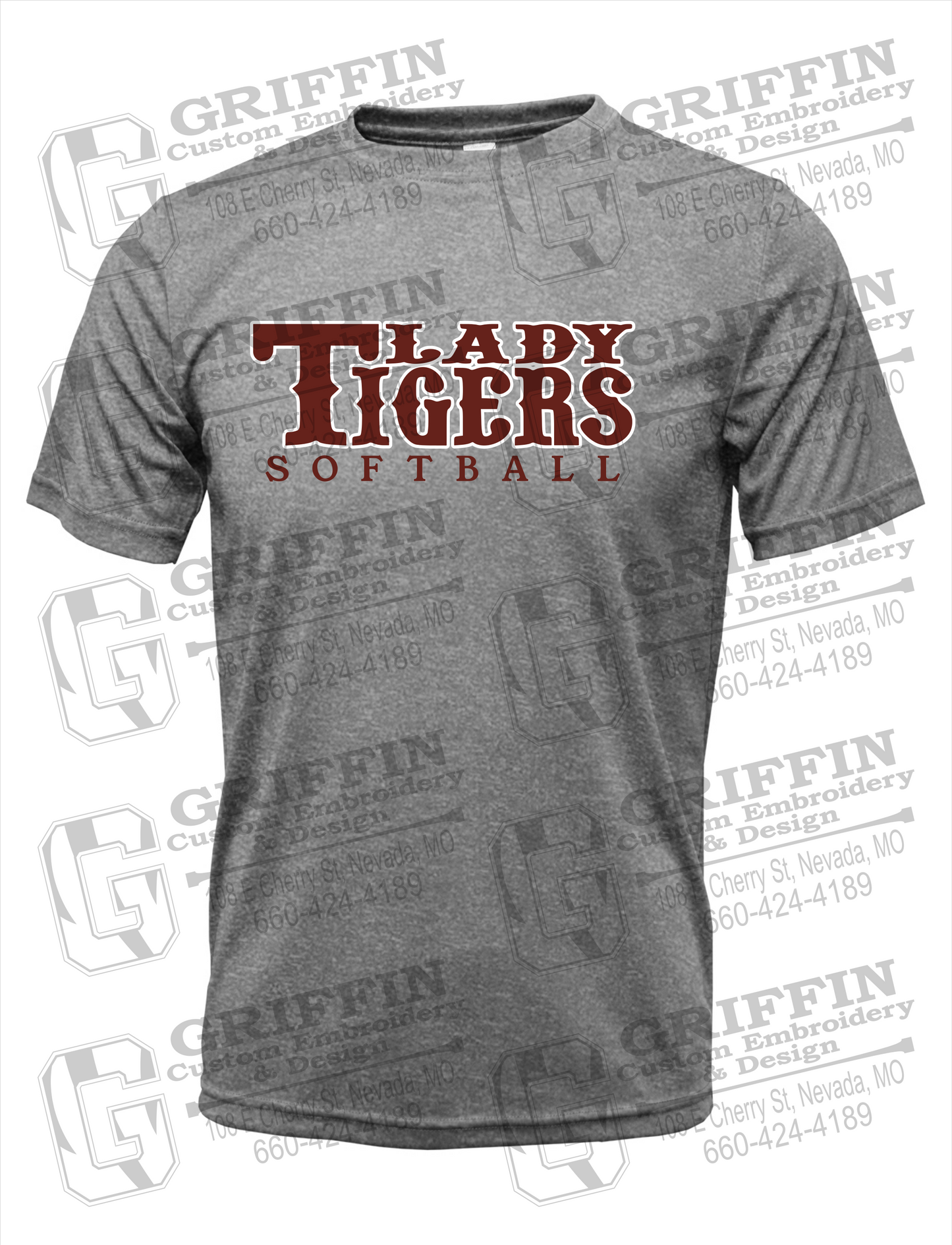 Dry-Fit Short Sleeve T-Shirt - Softball - Nevada Tigers 24-F