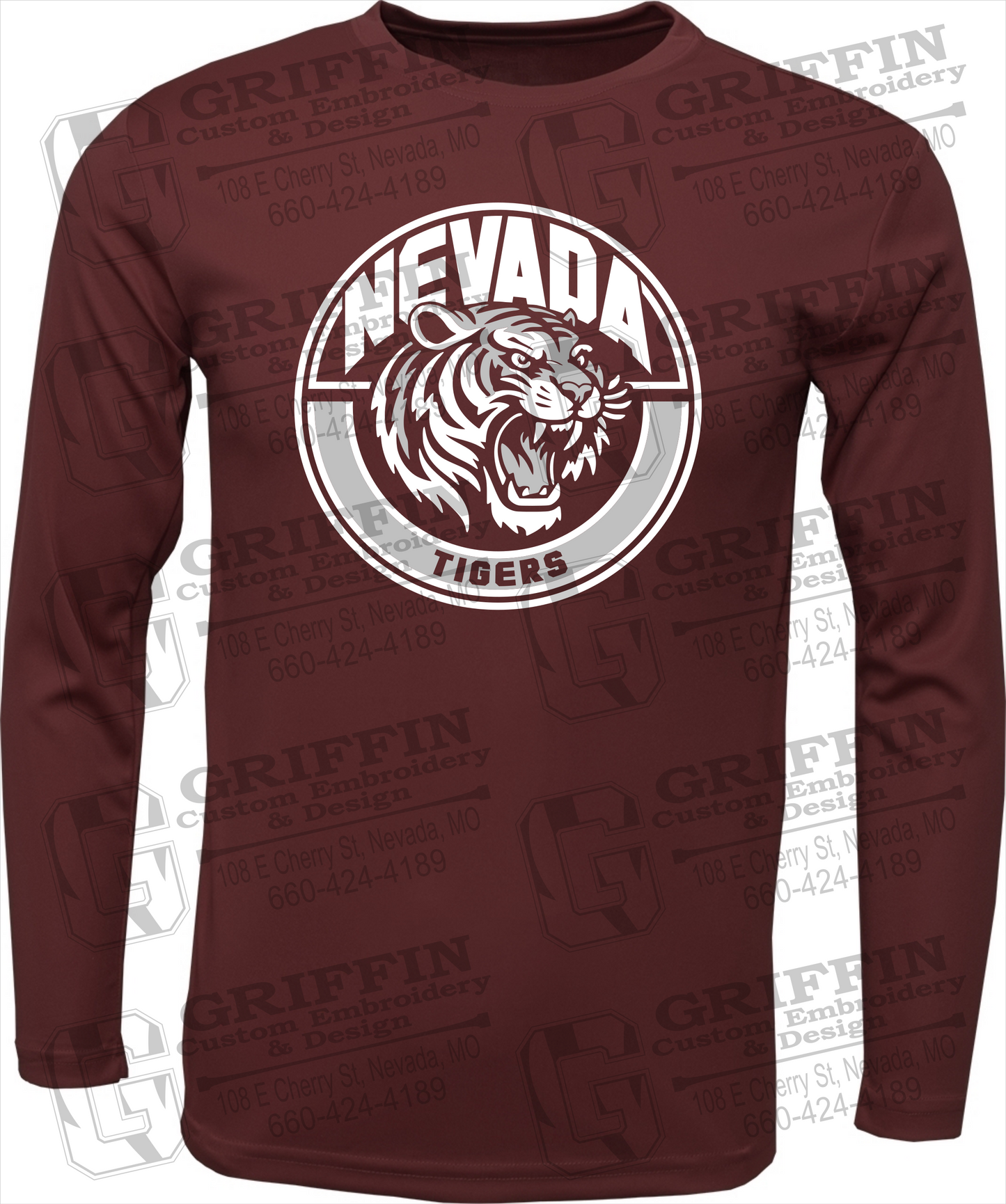 Toddler Dry-Fit Long Sleeve T-Shirt - Nevada Tigers 24-H